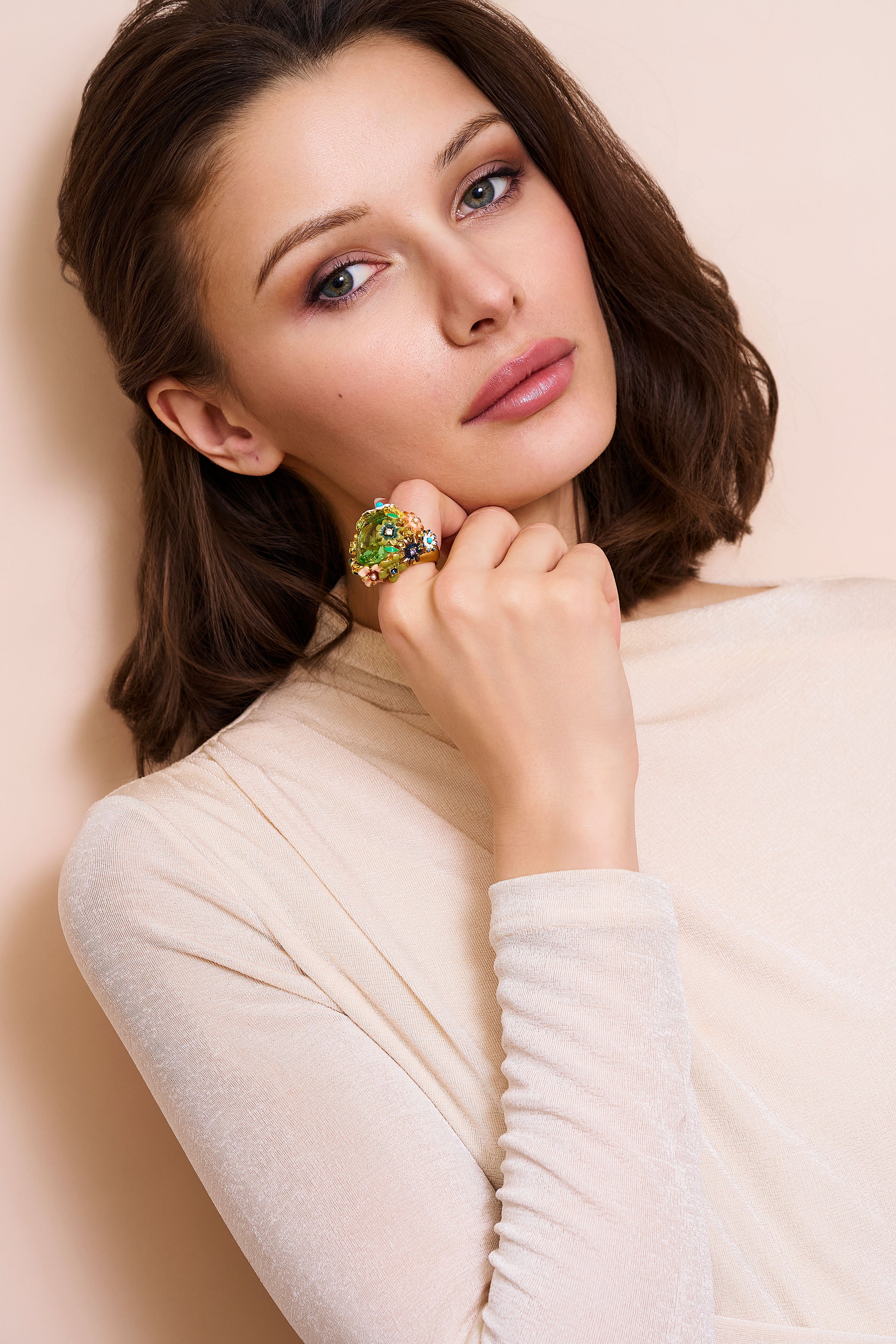 Garden Party Flower Adjustable Ring