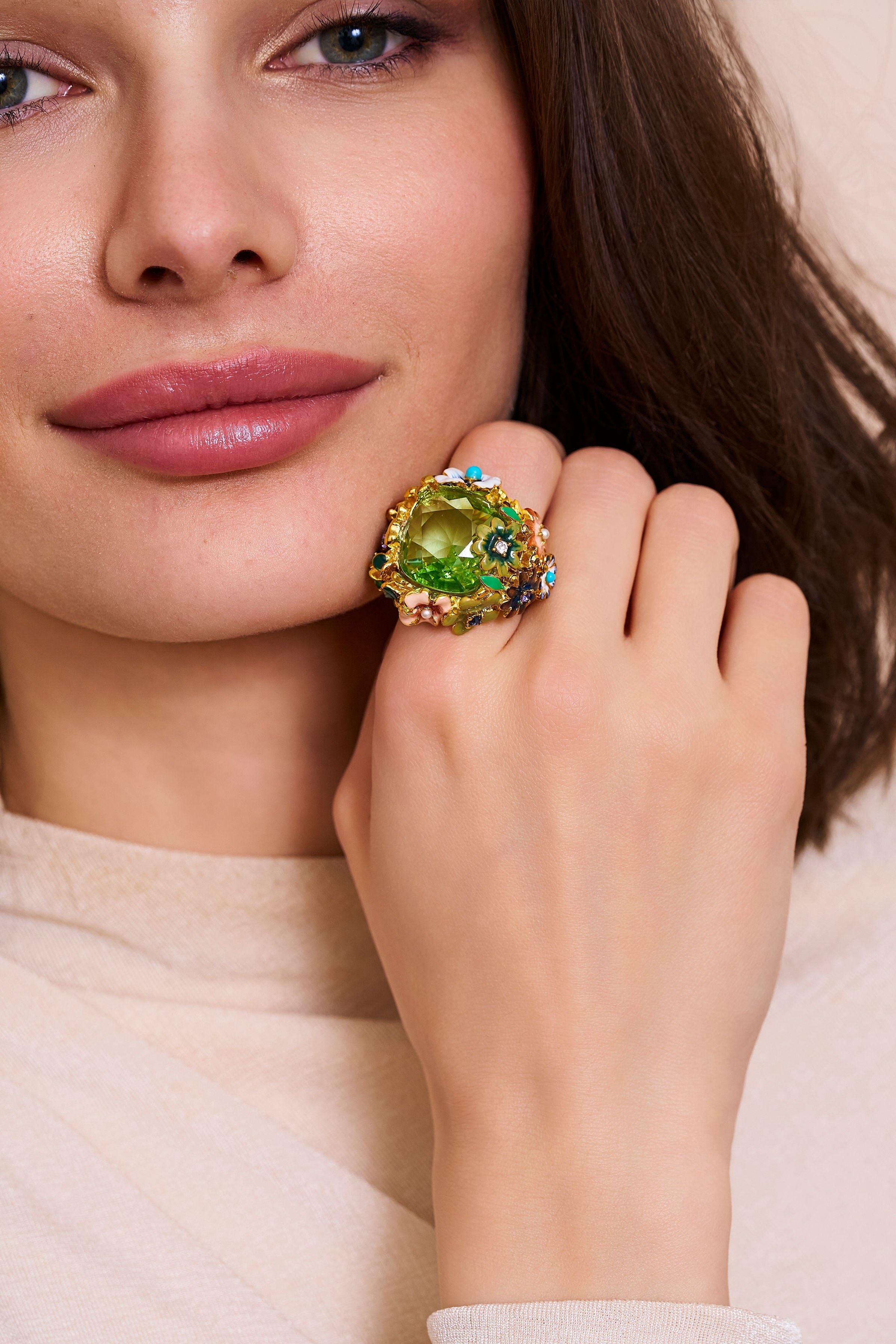 Garden Party Flower Adjustable Ring