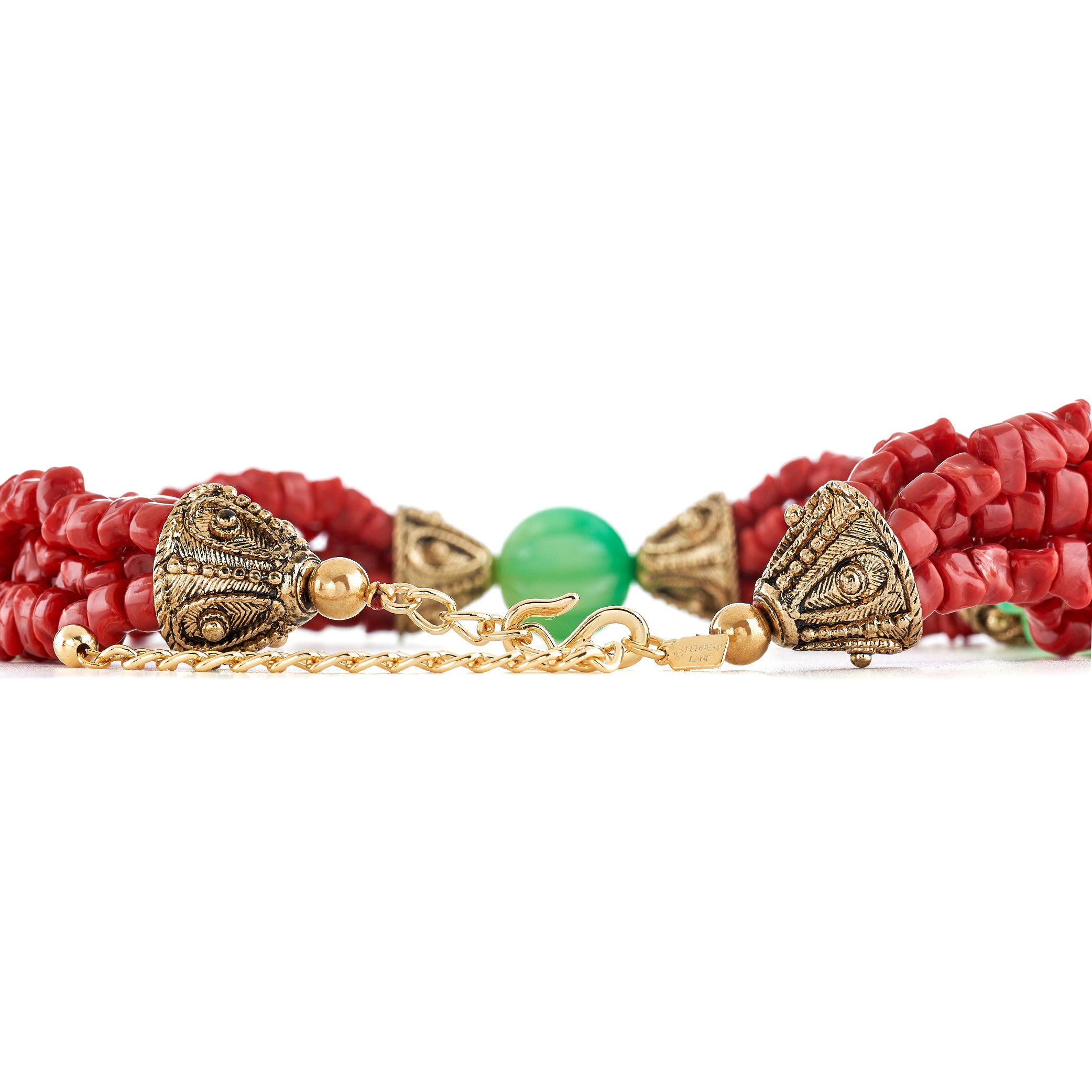 Red Chips Statement Necklace