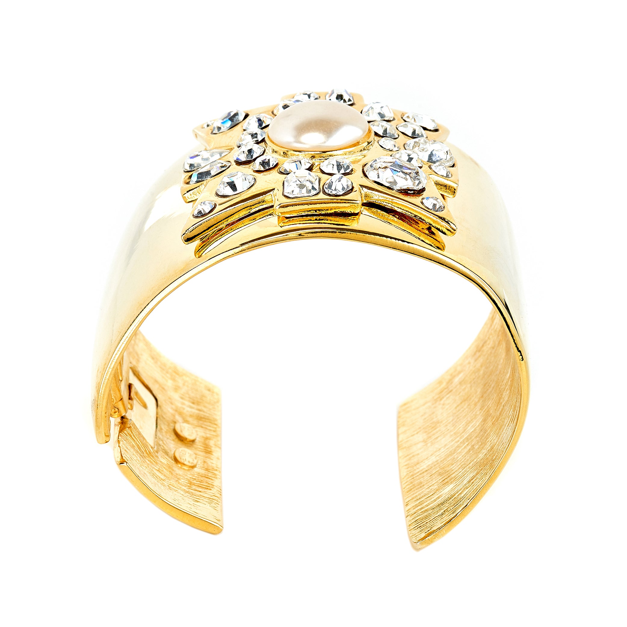 Pearl Maltese Cross Cuff