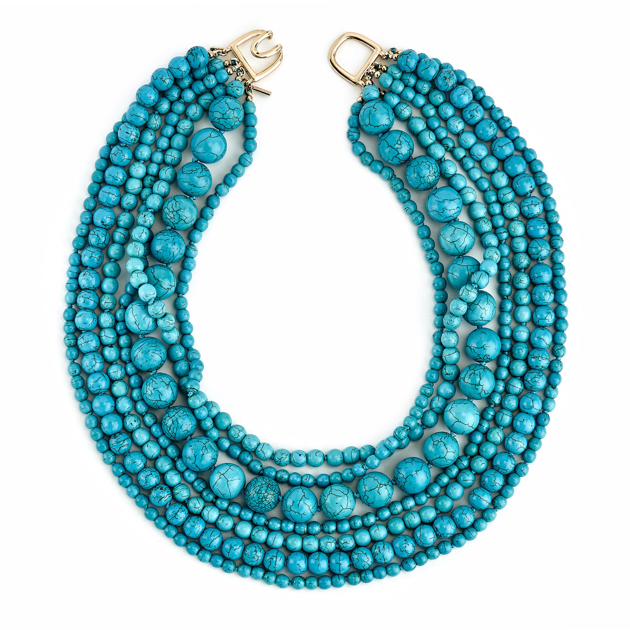 7 Row Beaded Necklace main image 1