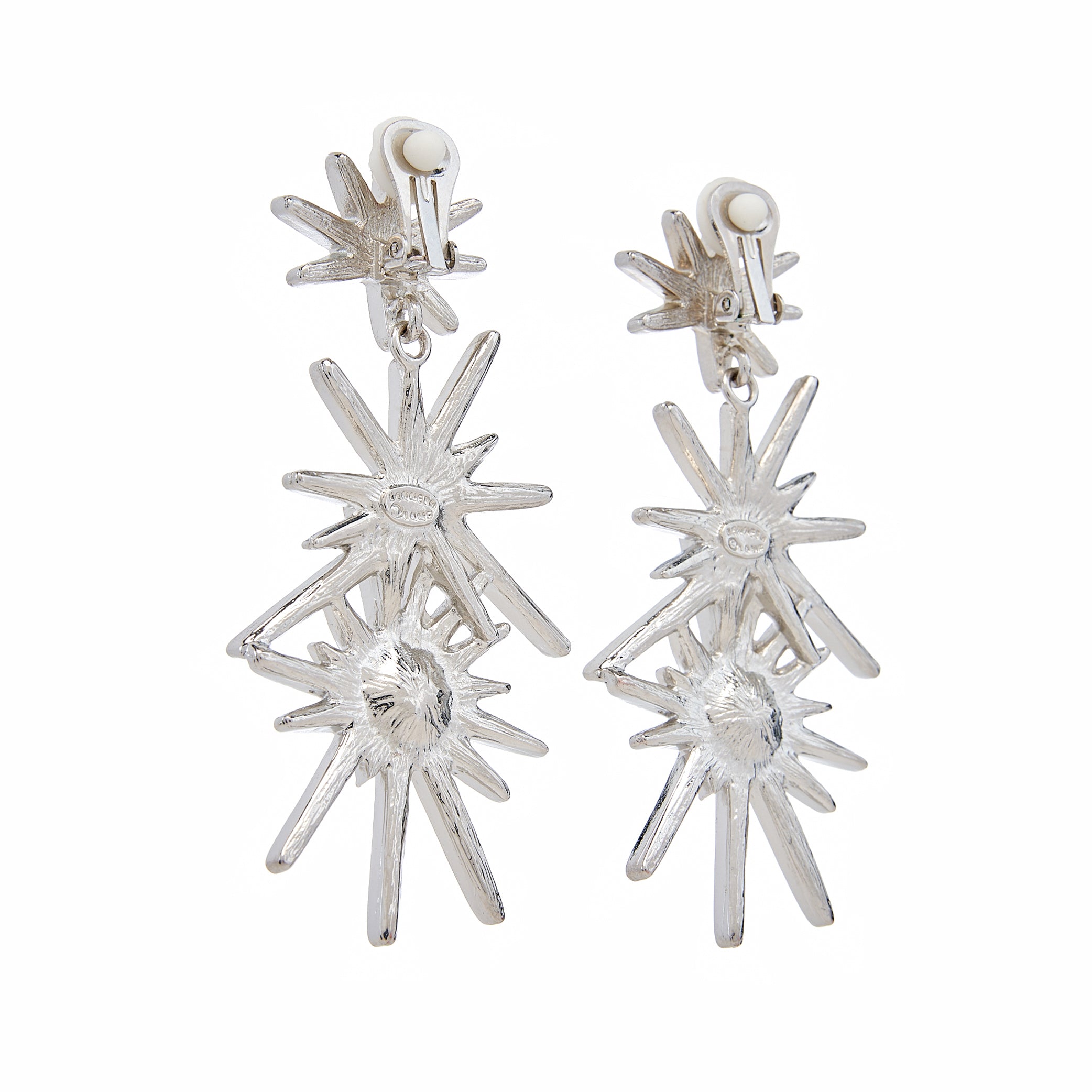 Three Starburst Pierced Earrings