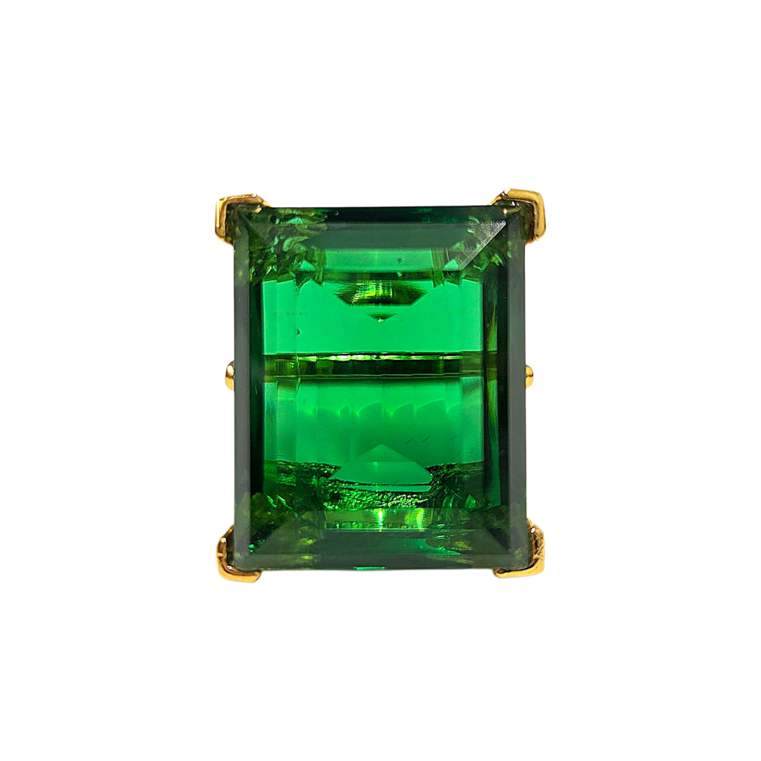 Emerald Adjustable Ring