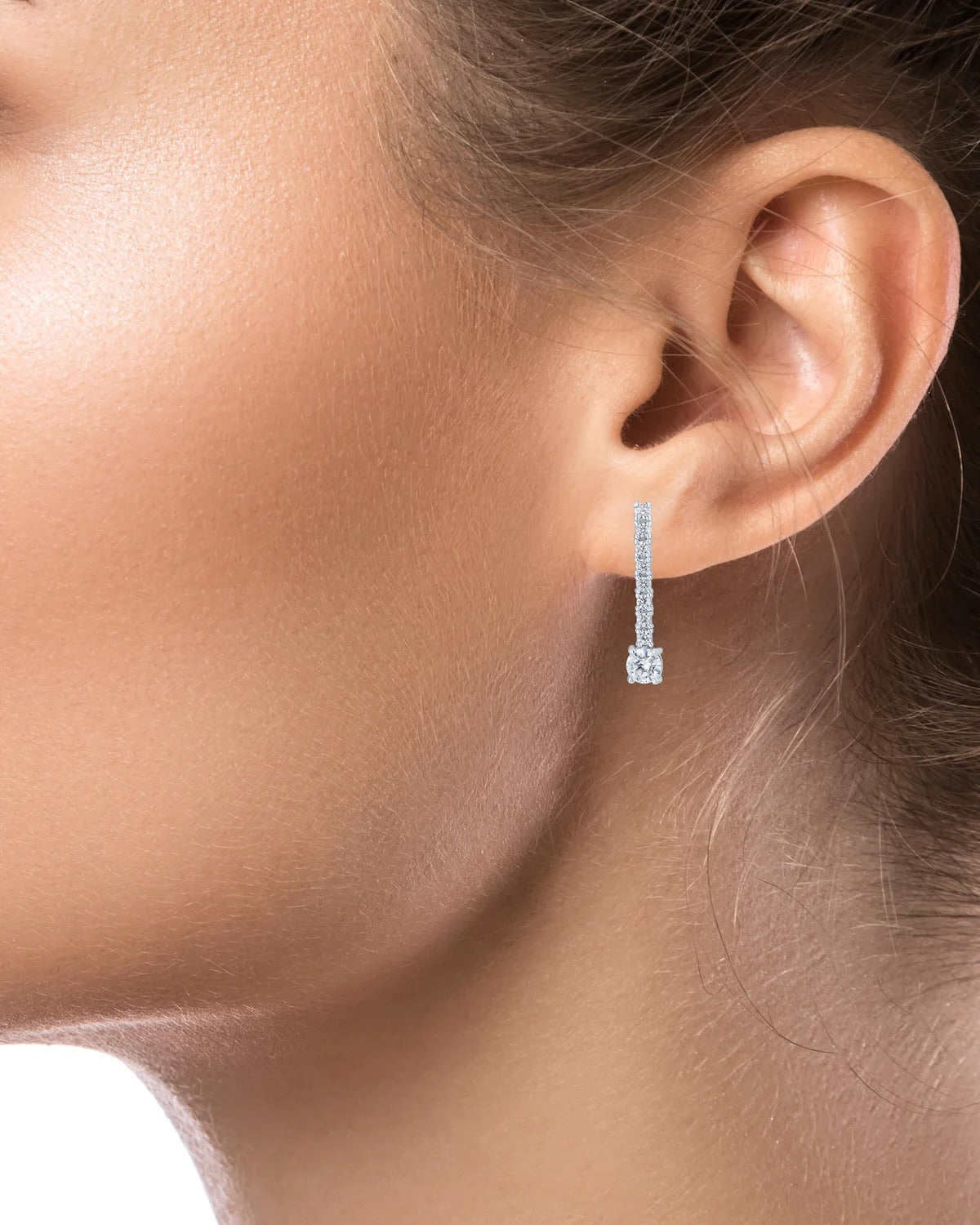 Petite CZ Drop Earrings