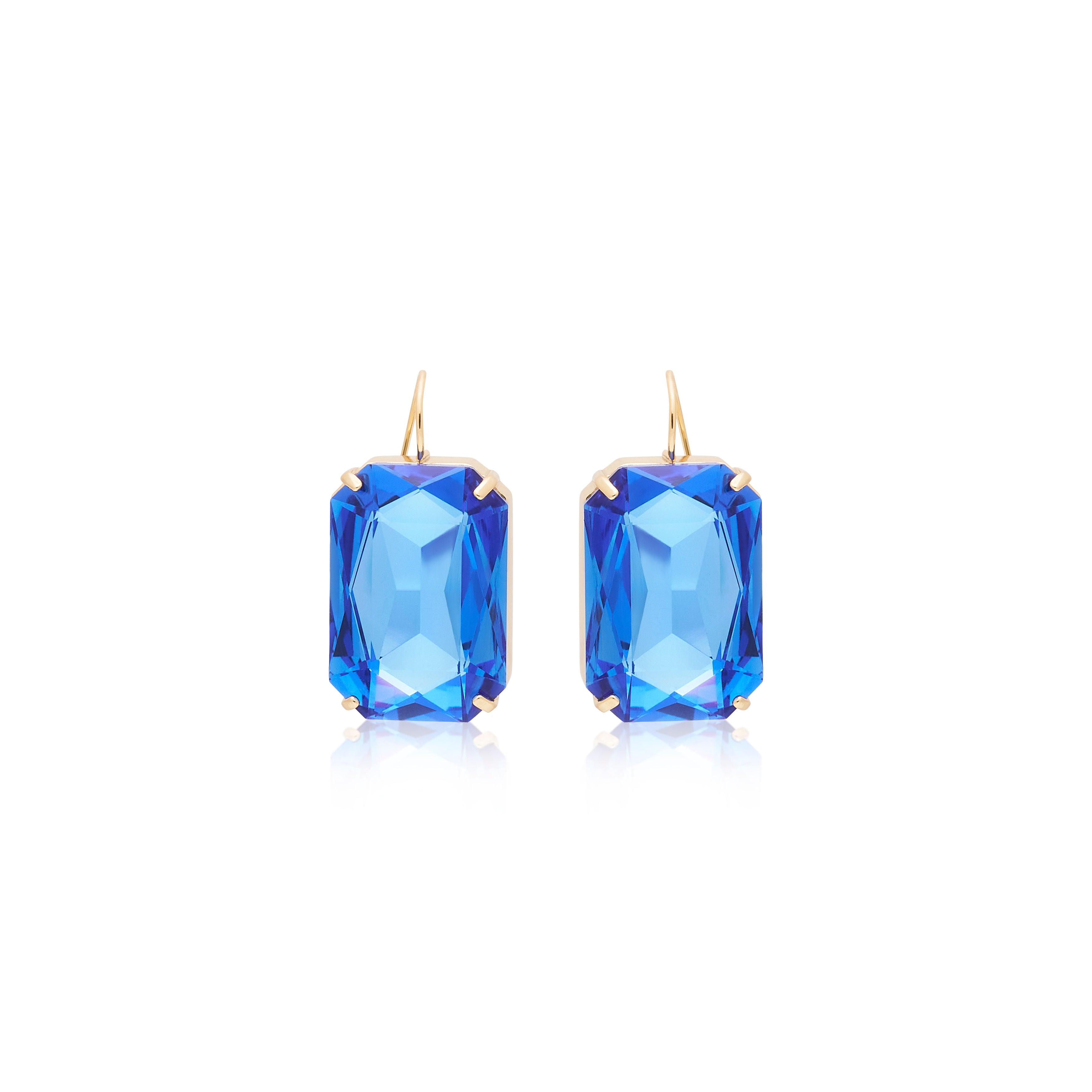 Sapphire Fishook Earrings