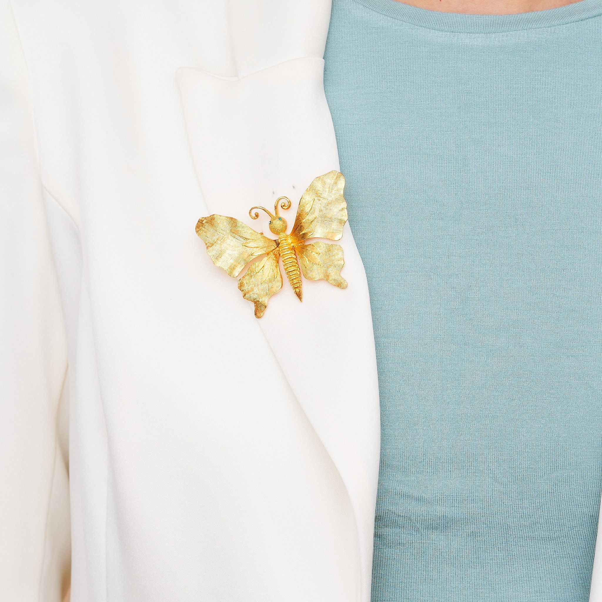 Gold Butterfly Pin