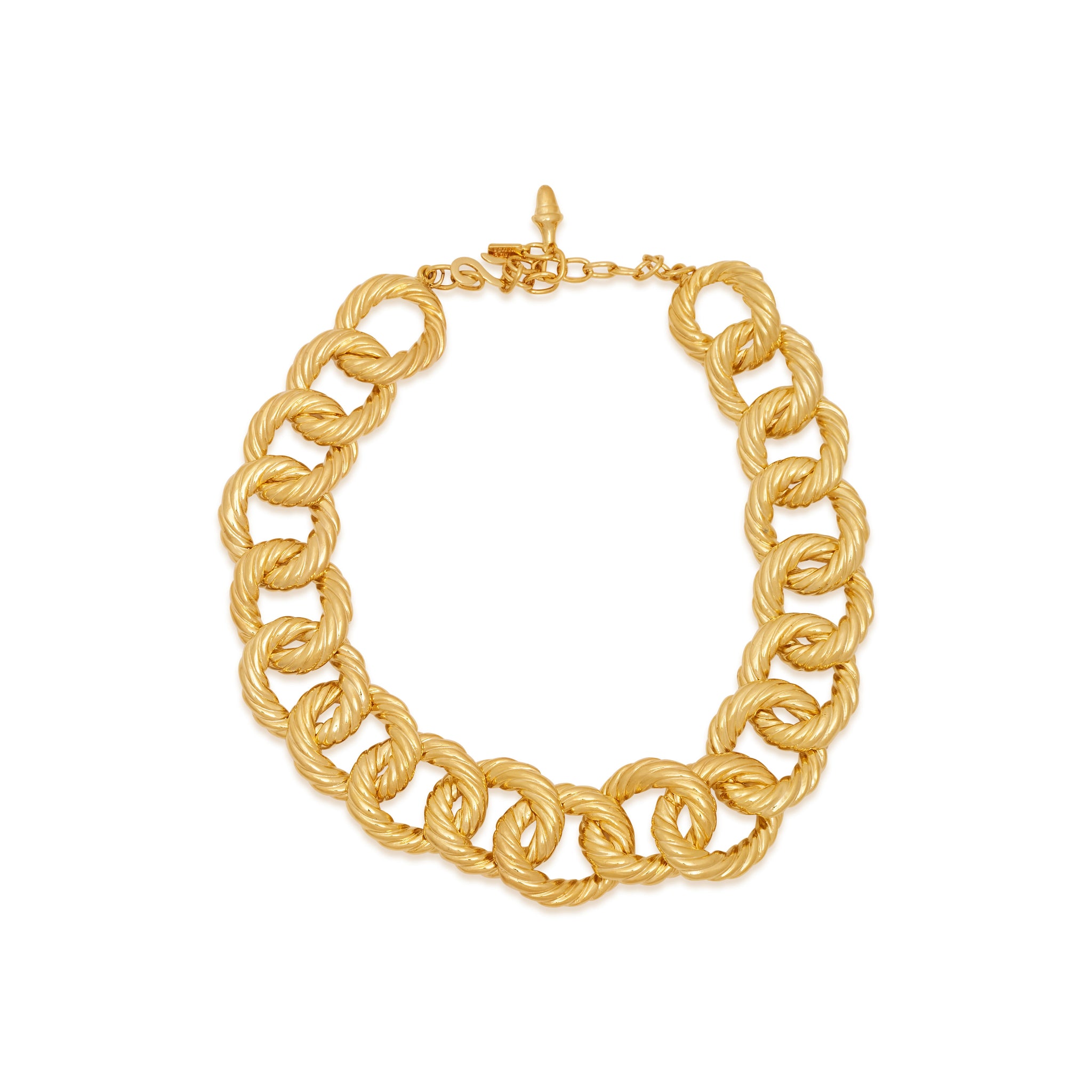 Twist Link Necklace in Gold main image 0