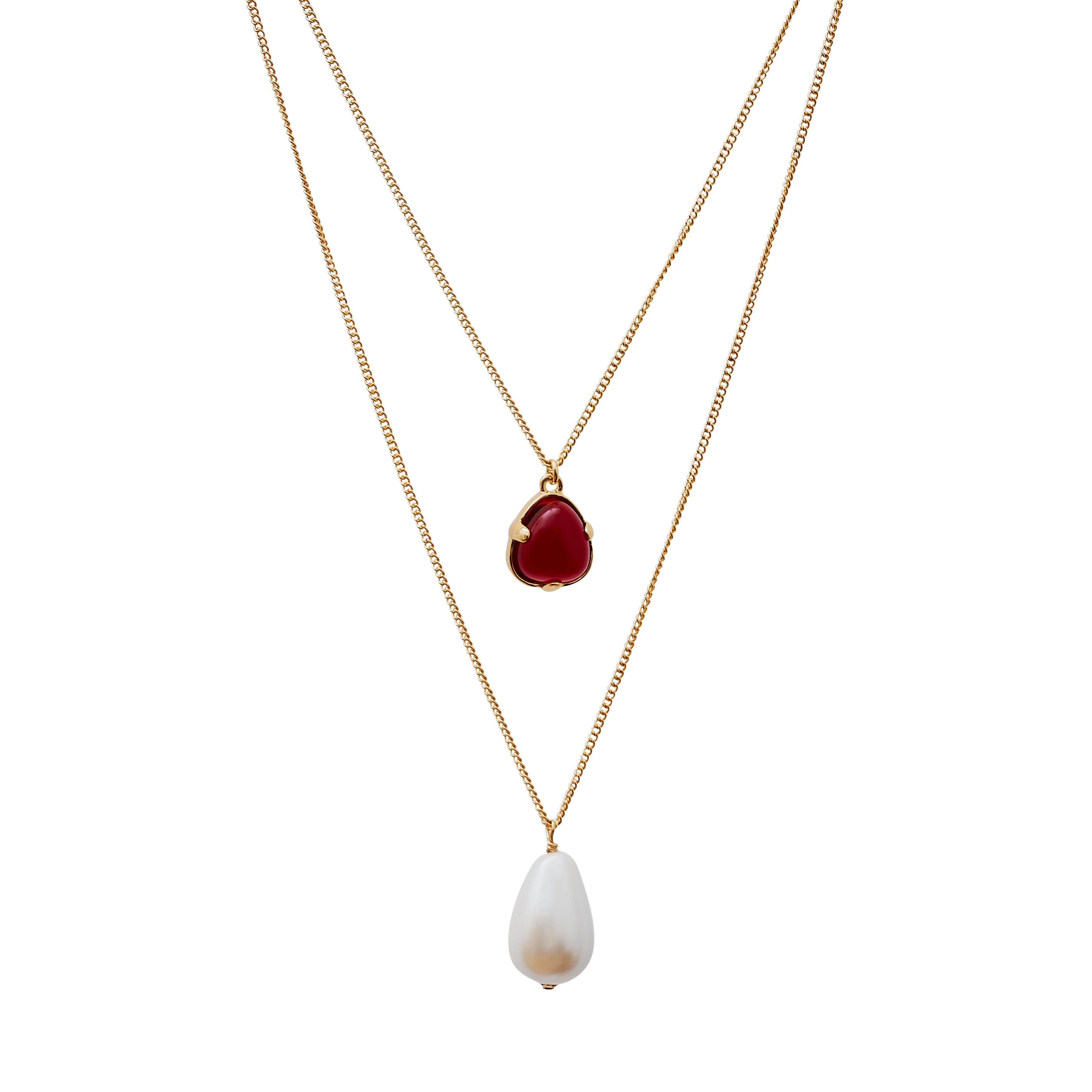 14KW Diamond and Pearl Cage Pendant with Necklace - Ruby Lane