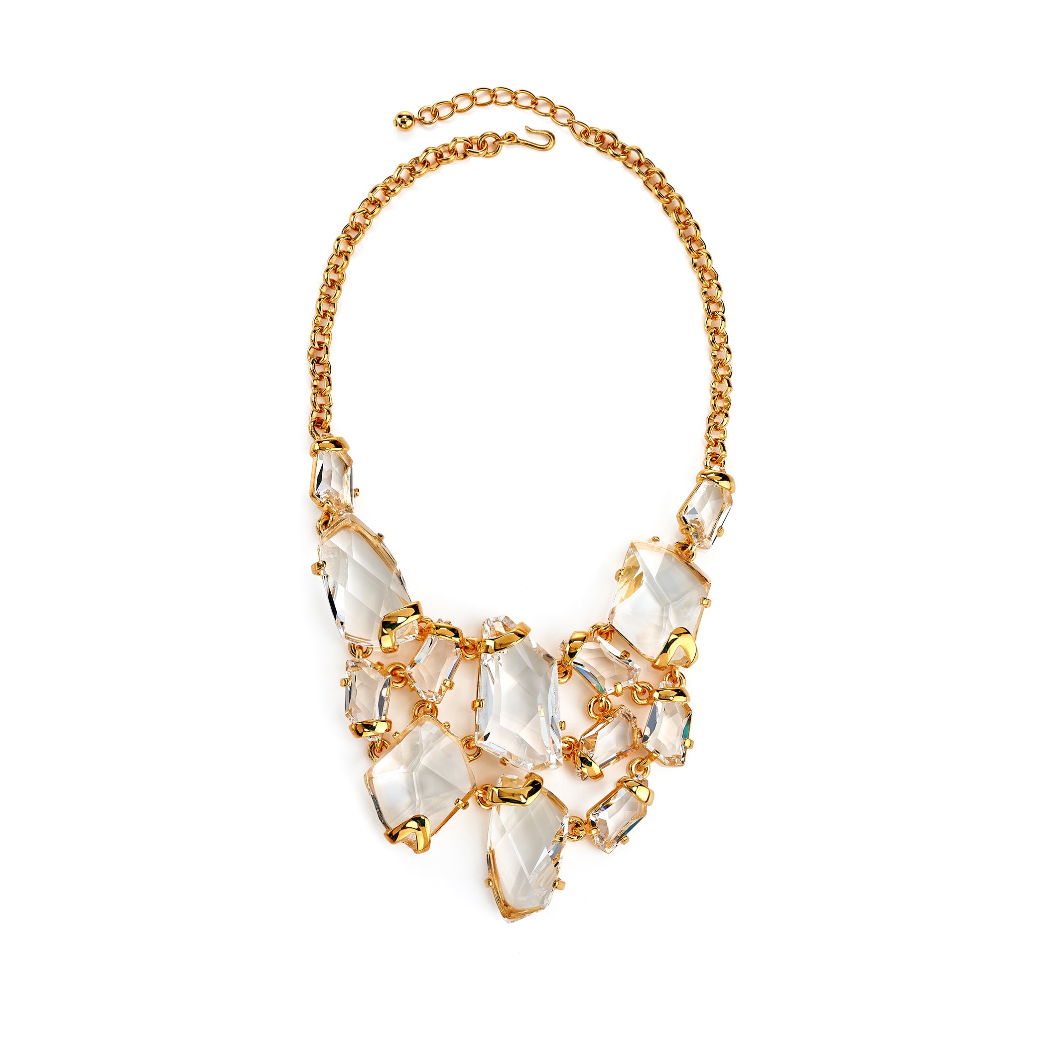 Vintage Fancy Crystal Bib Necklace