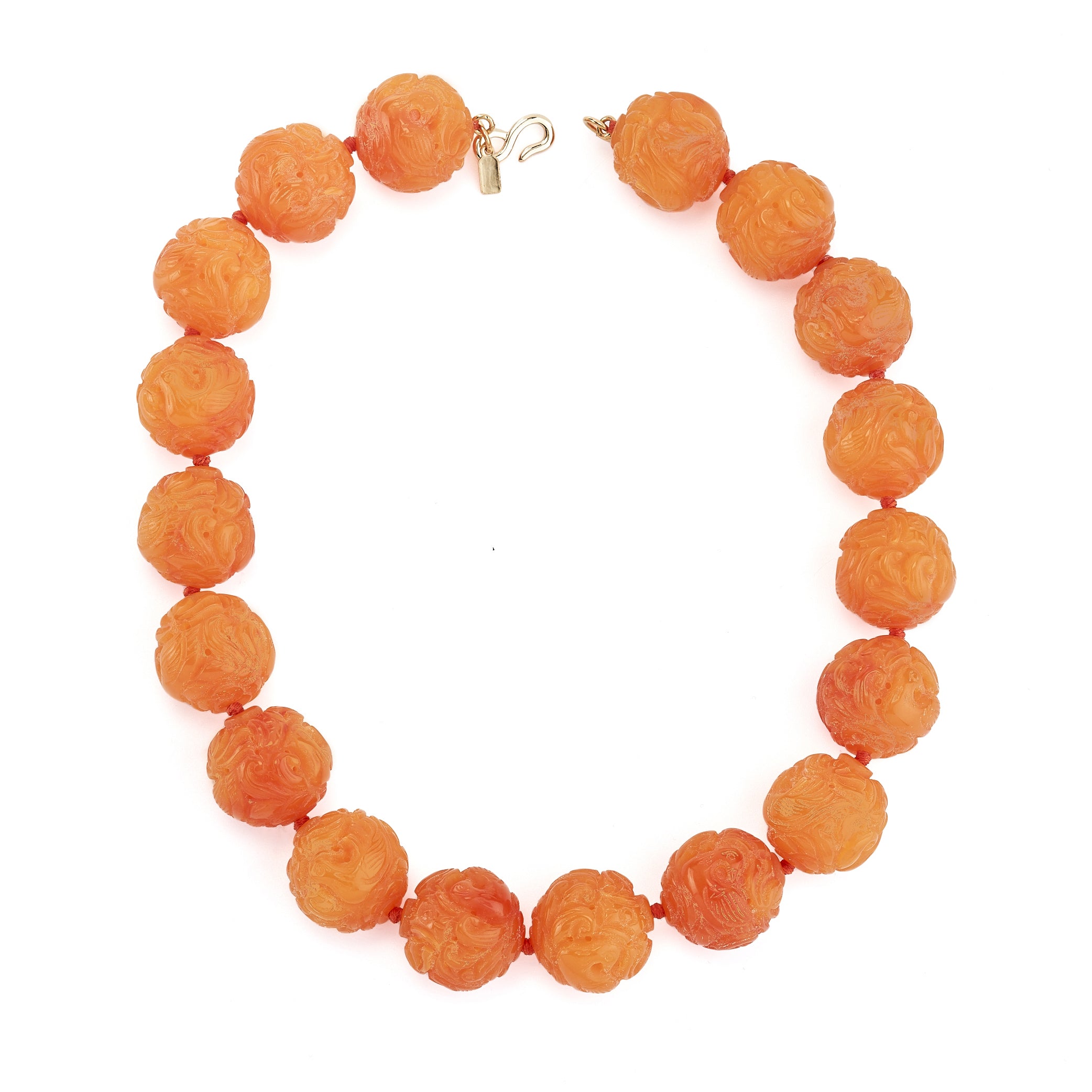 Vintage Amber Bead Necklace