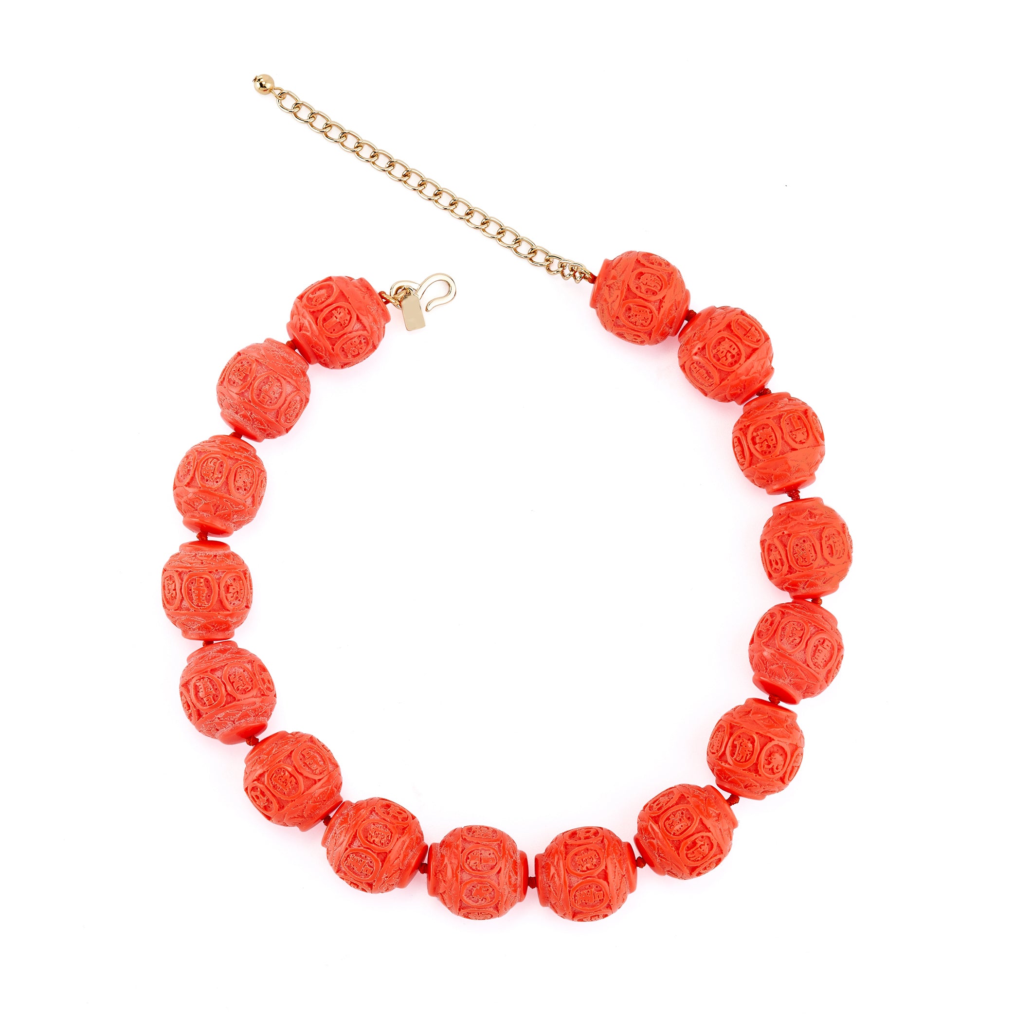 Vintage Coral Bead Necklace