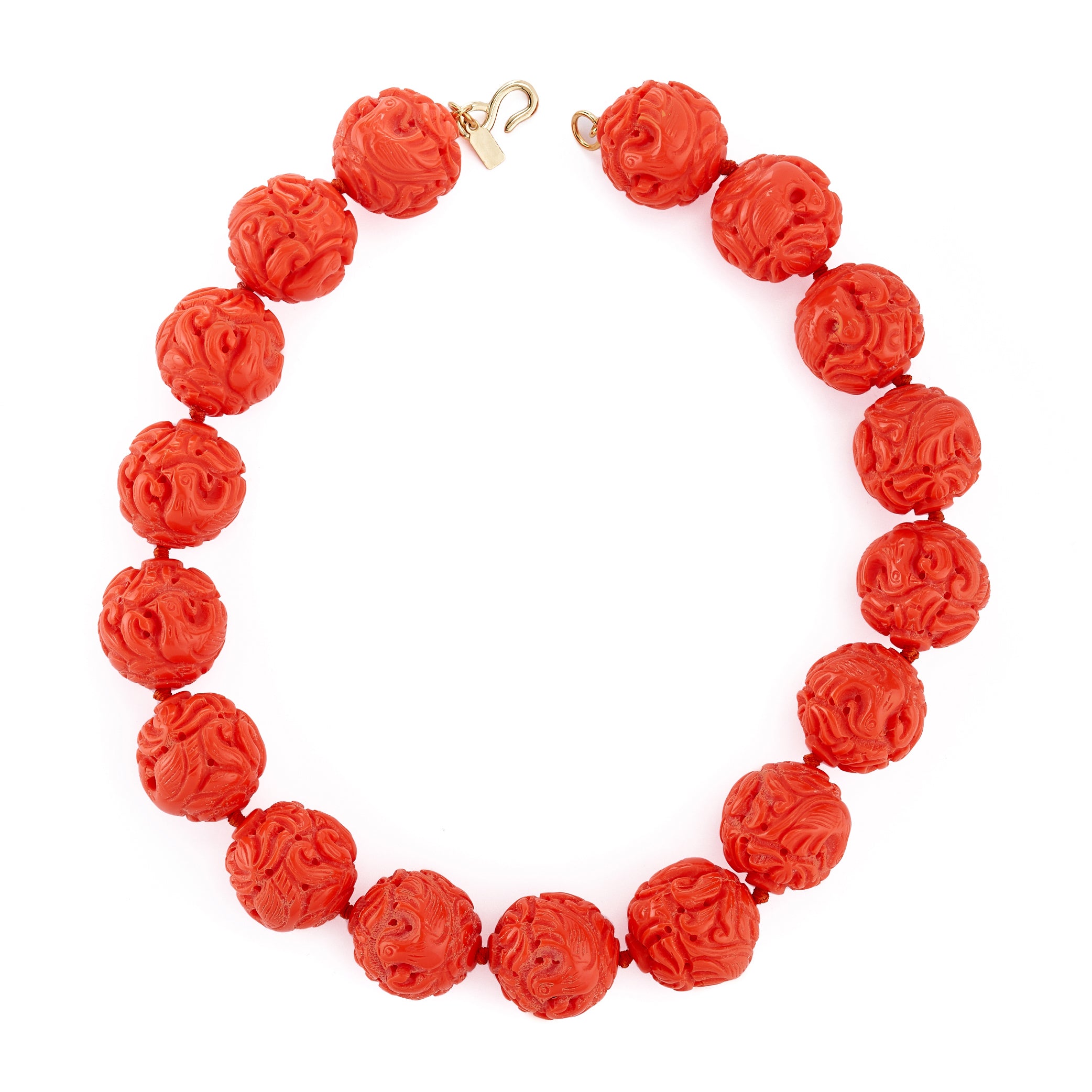 Vintage Coral Bead Necklace