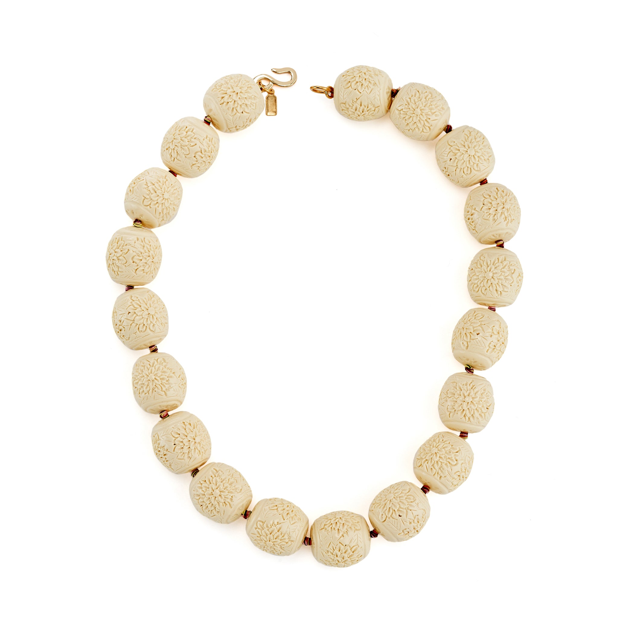Vintage Ivory Bead Necklace