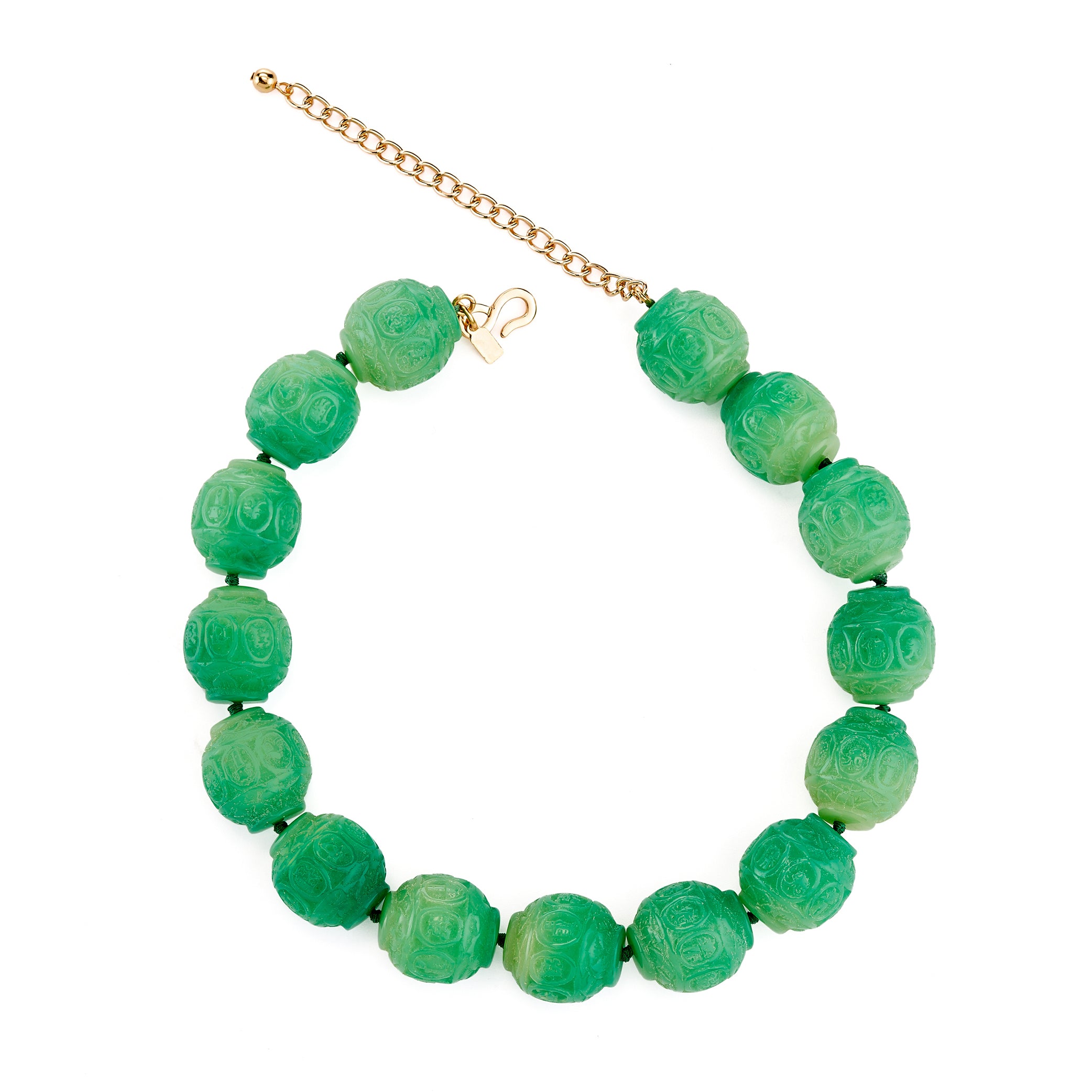 Vintage Jade Bead Necklace