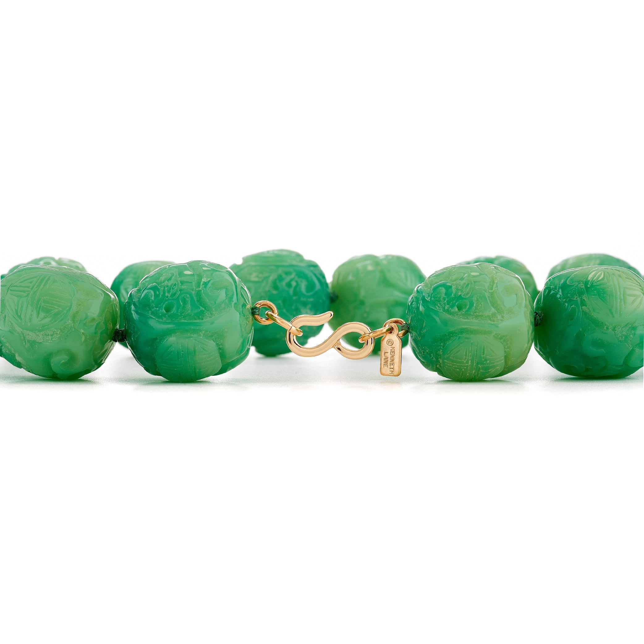 Vintage Jade Bead Necklace
