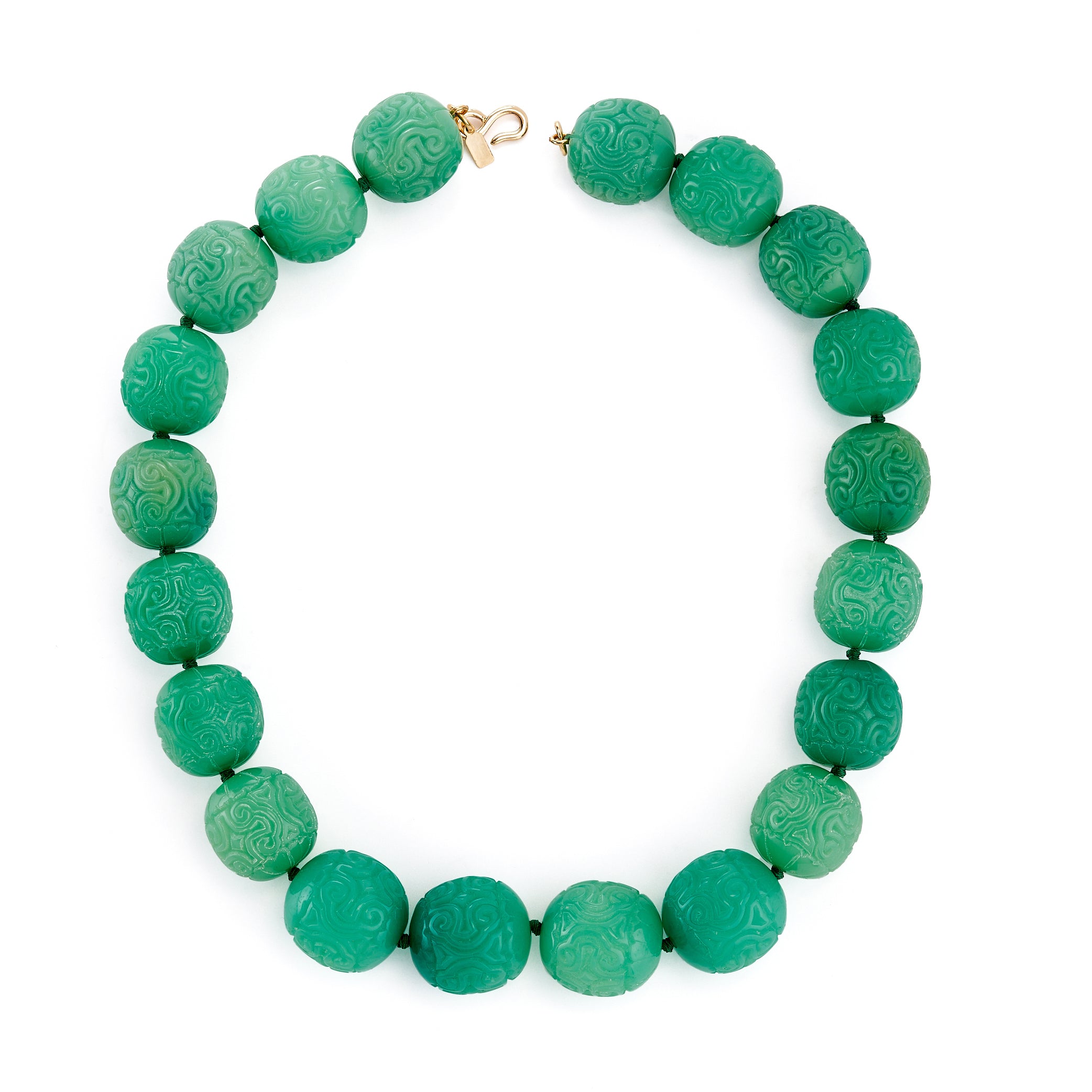 Vintage Jade Bead Necklace