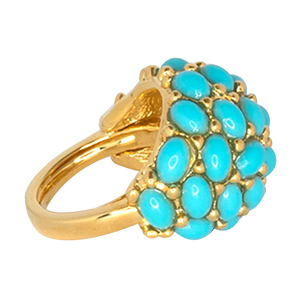 Turquoise dome ring cheap