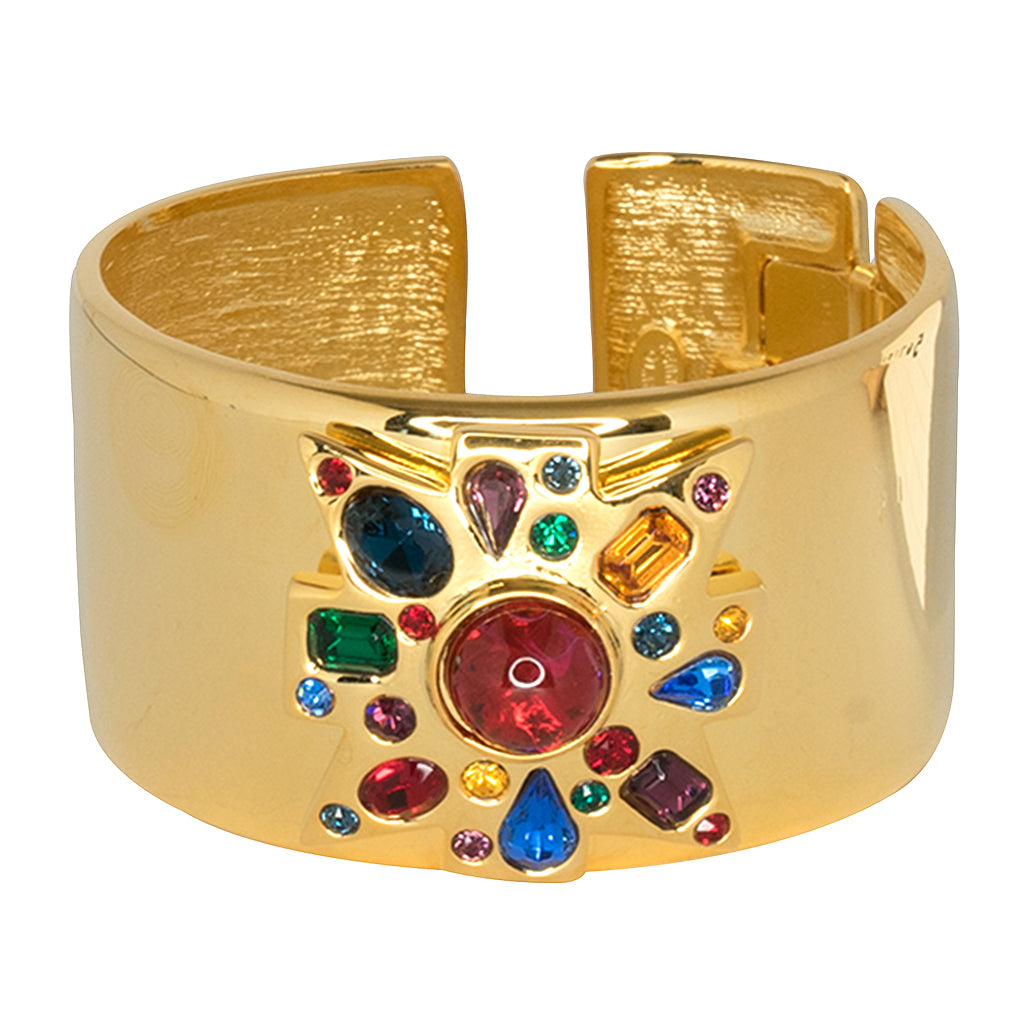 Multicolored Maltese Cross Cuff