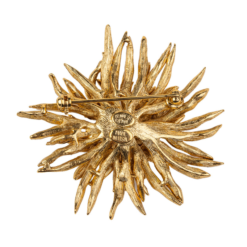 Antique Gold Flower Pin
