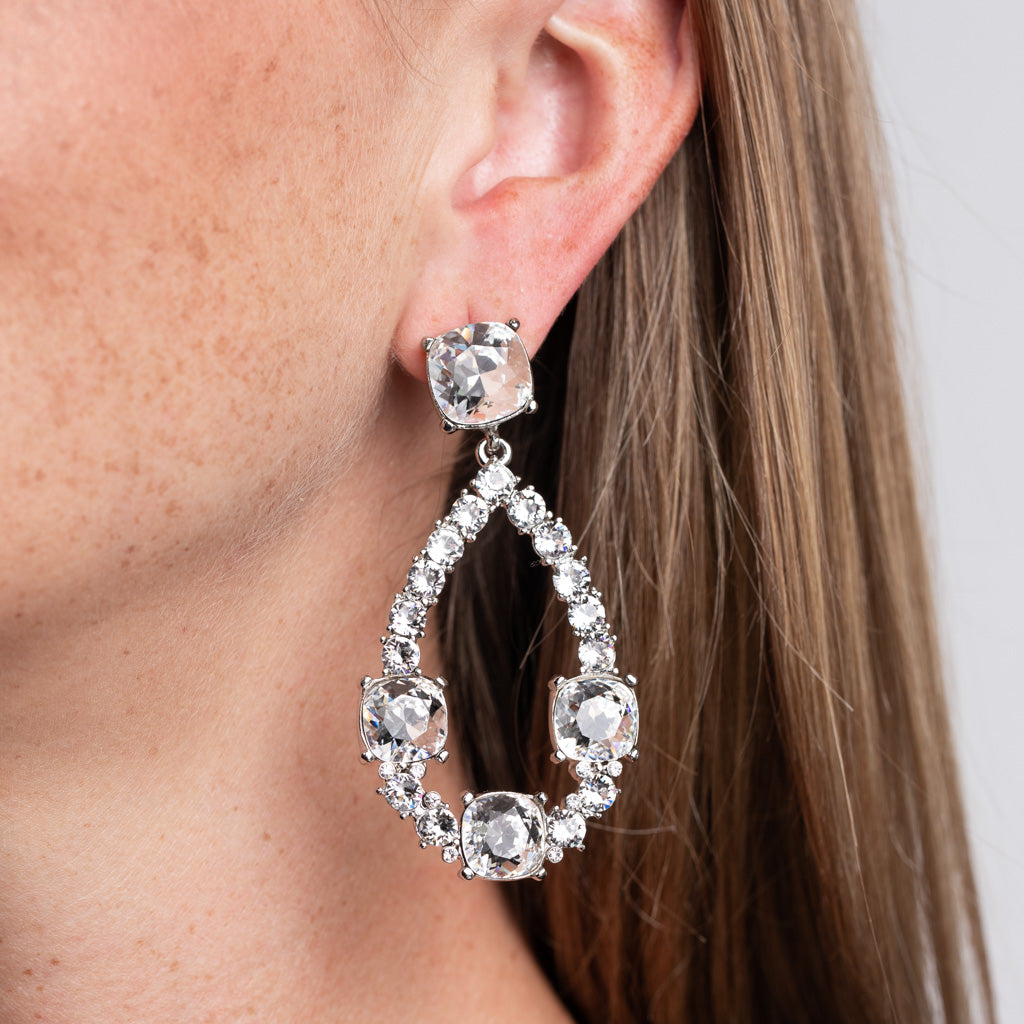 Long Fish Hook Drop Earrings – CZ by Kenneth Jay Lane