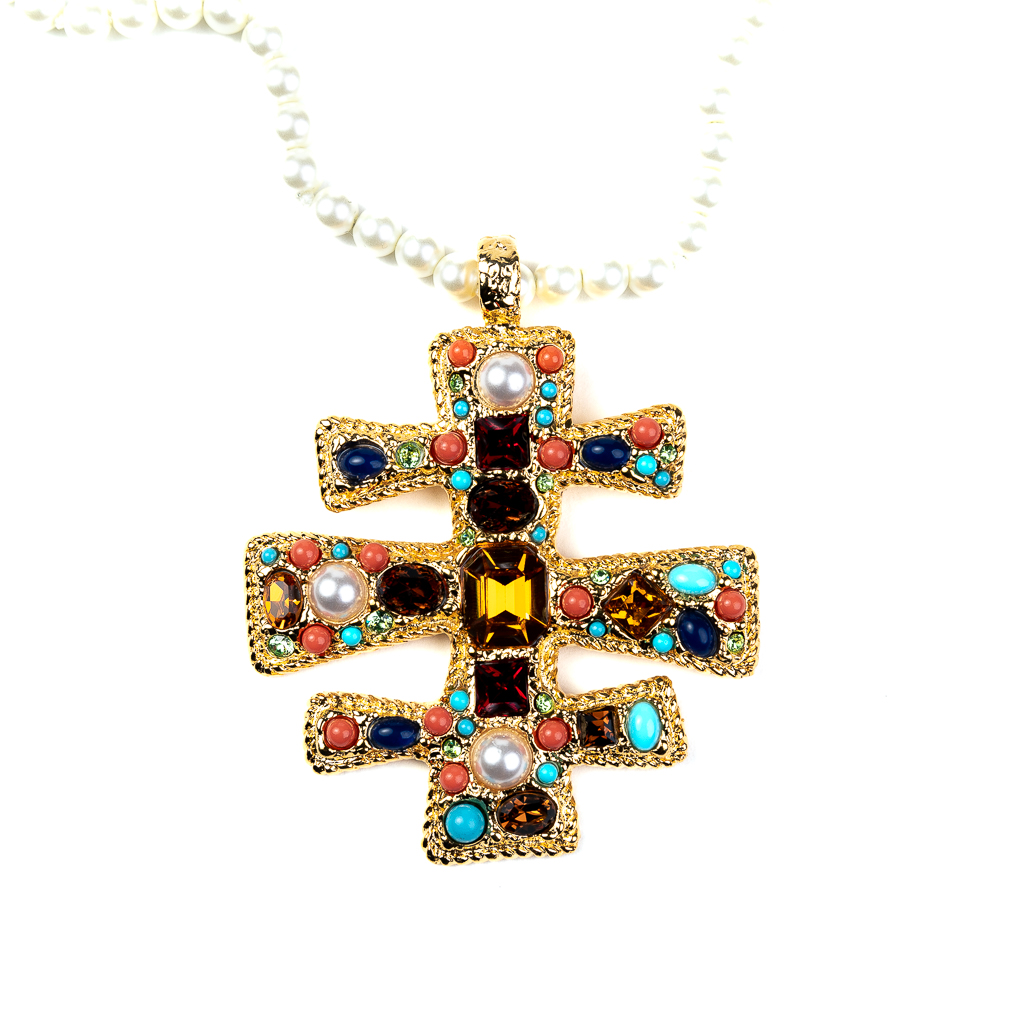 Multicolored Gemstone Pendant Necklace