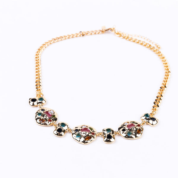 Gold and Multi Color Necklace