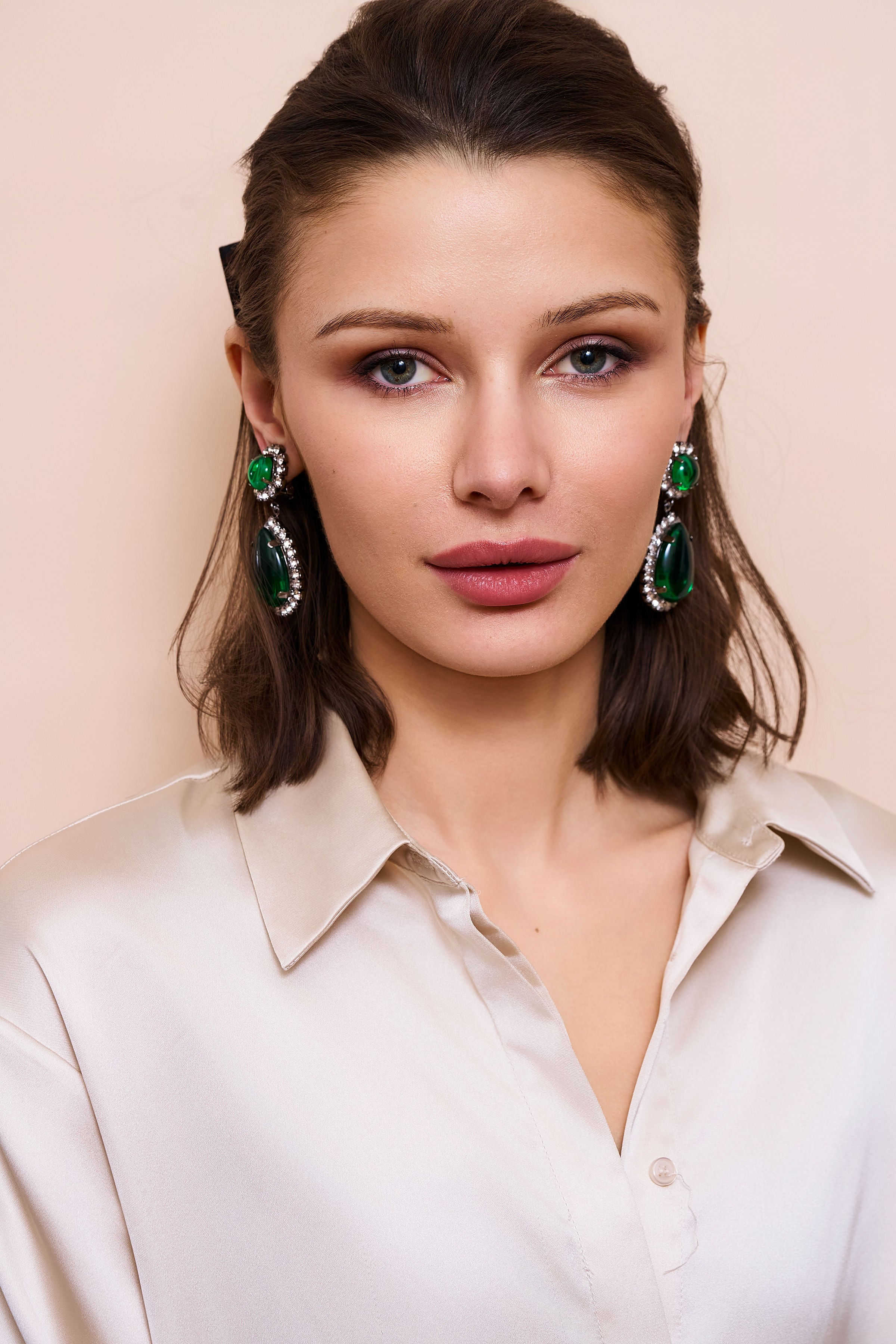 Emerald Teardrop Earrings