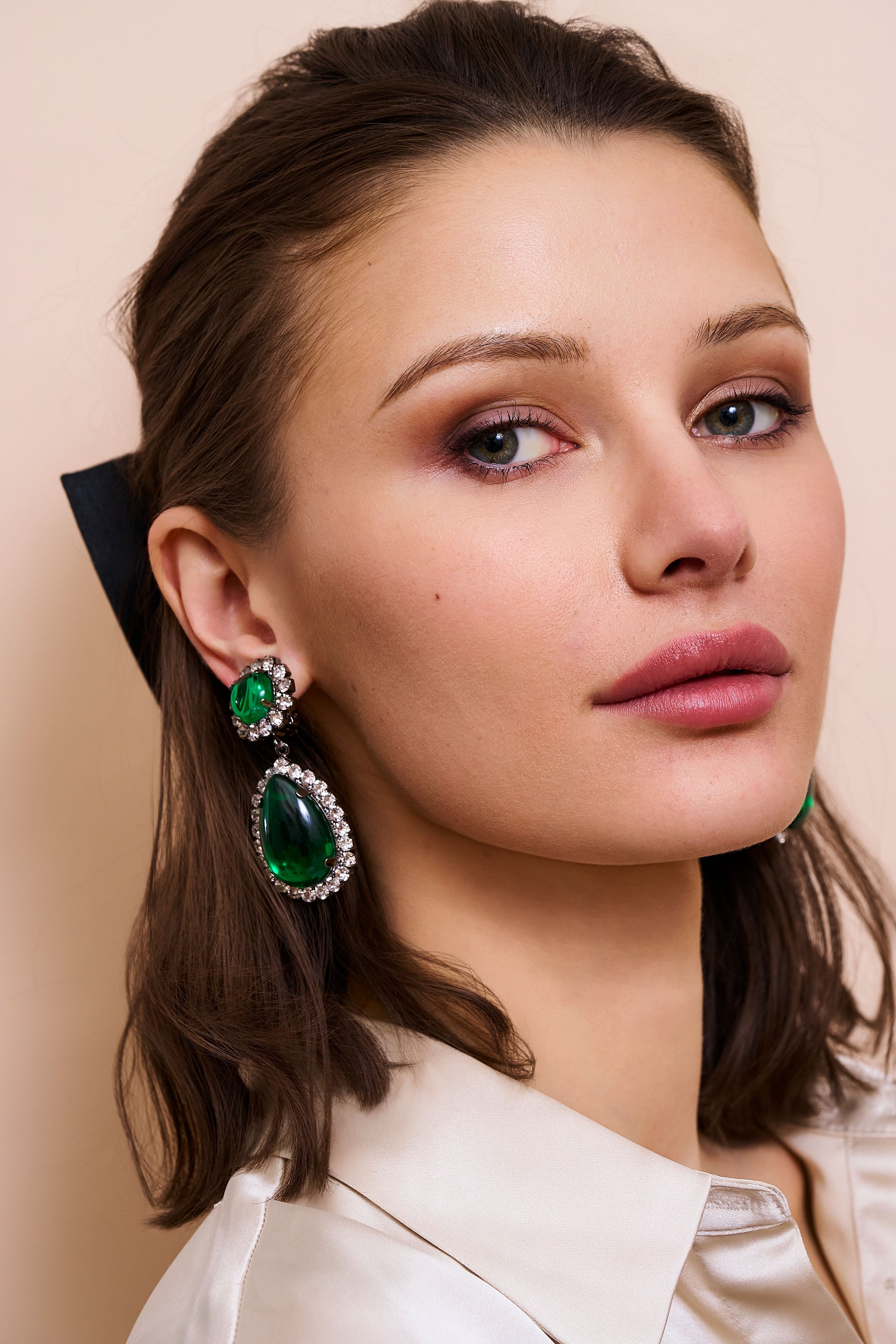 Emerald Teardrop Earrings