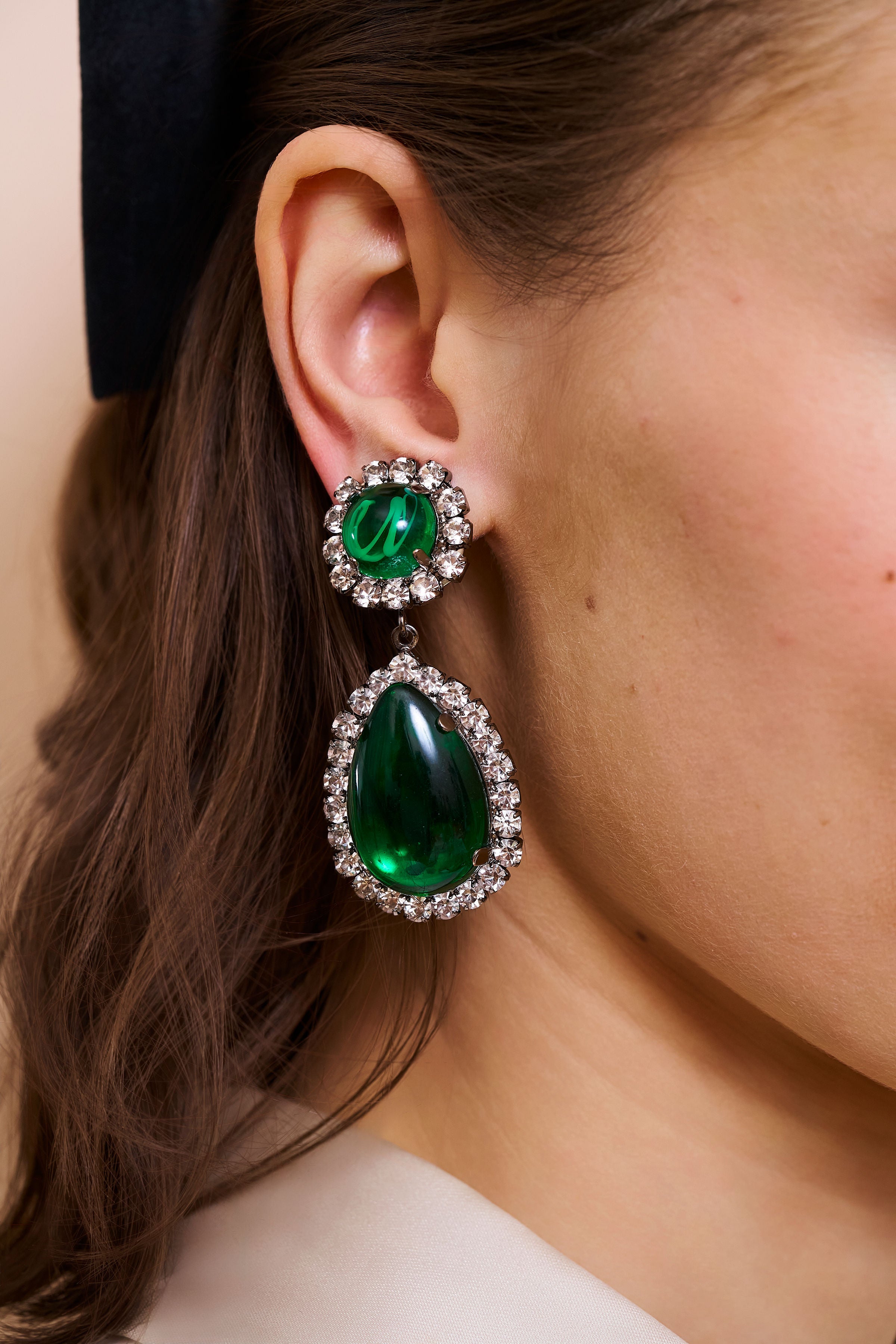 Emerald Teardrop Earrings