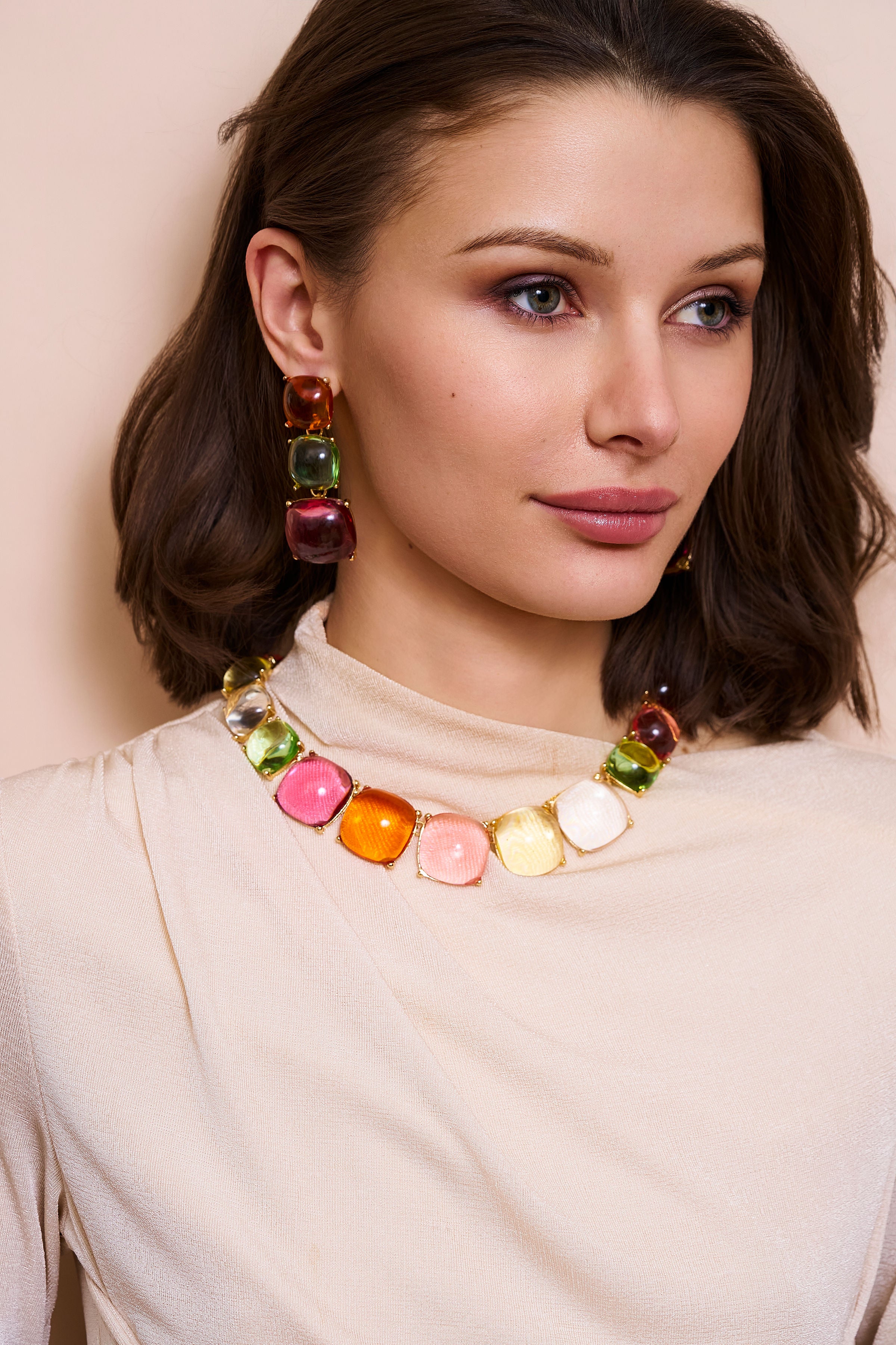 Pastel Stones Necklace