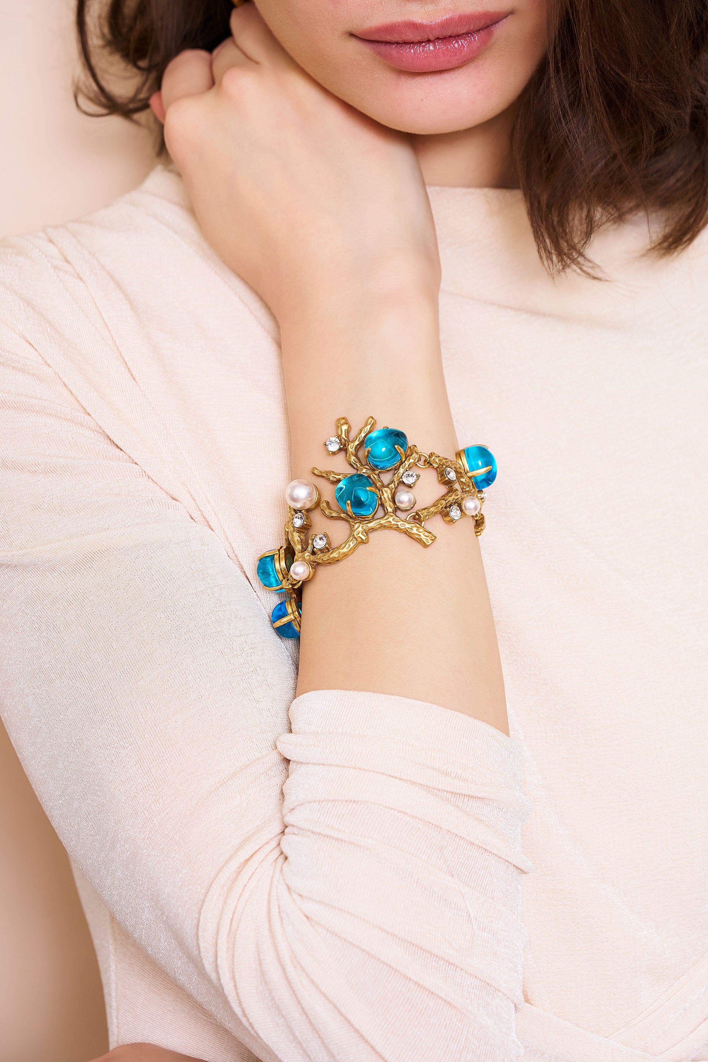 Blue Sea Branch Bracelet