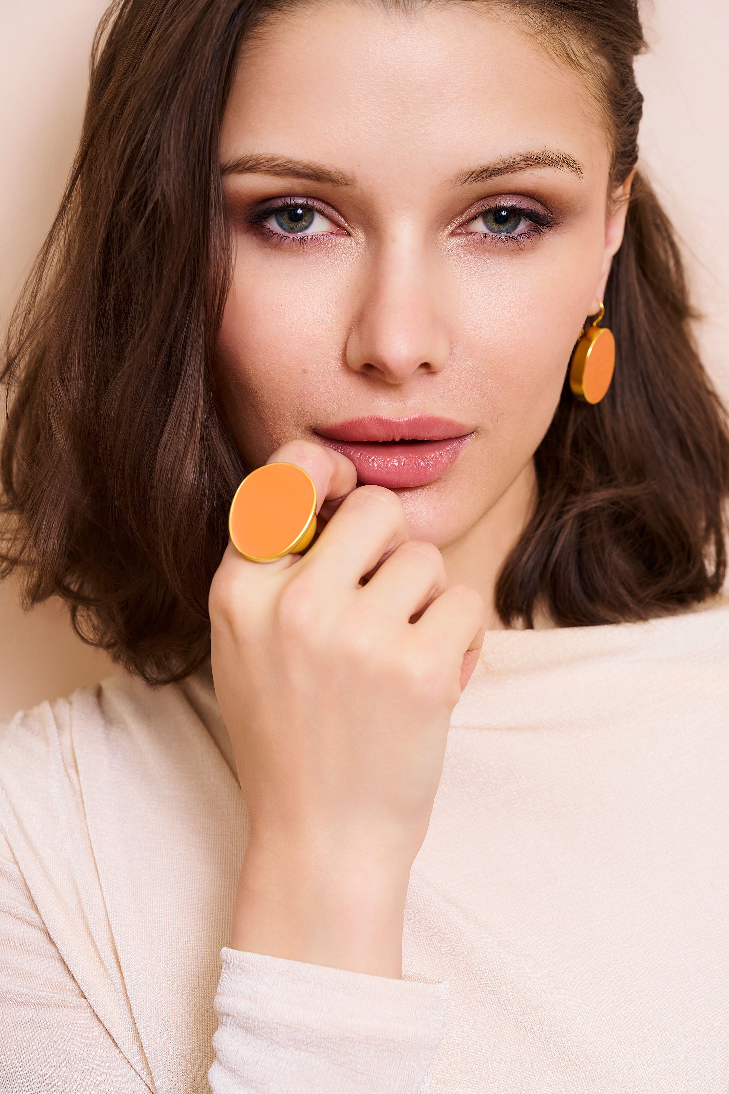 Coral Kidney Ring