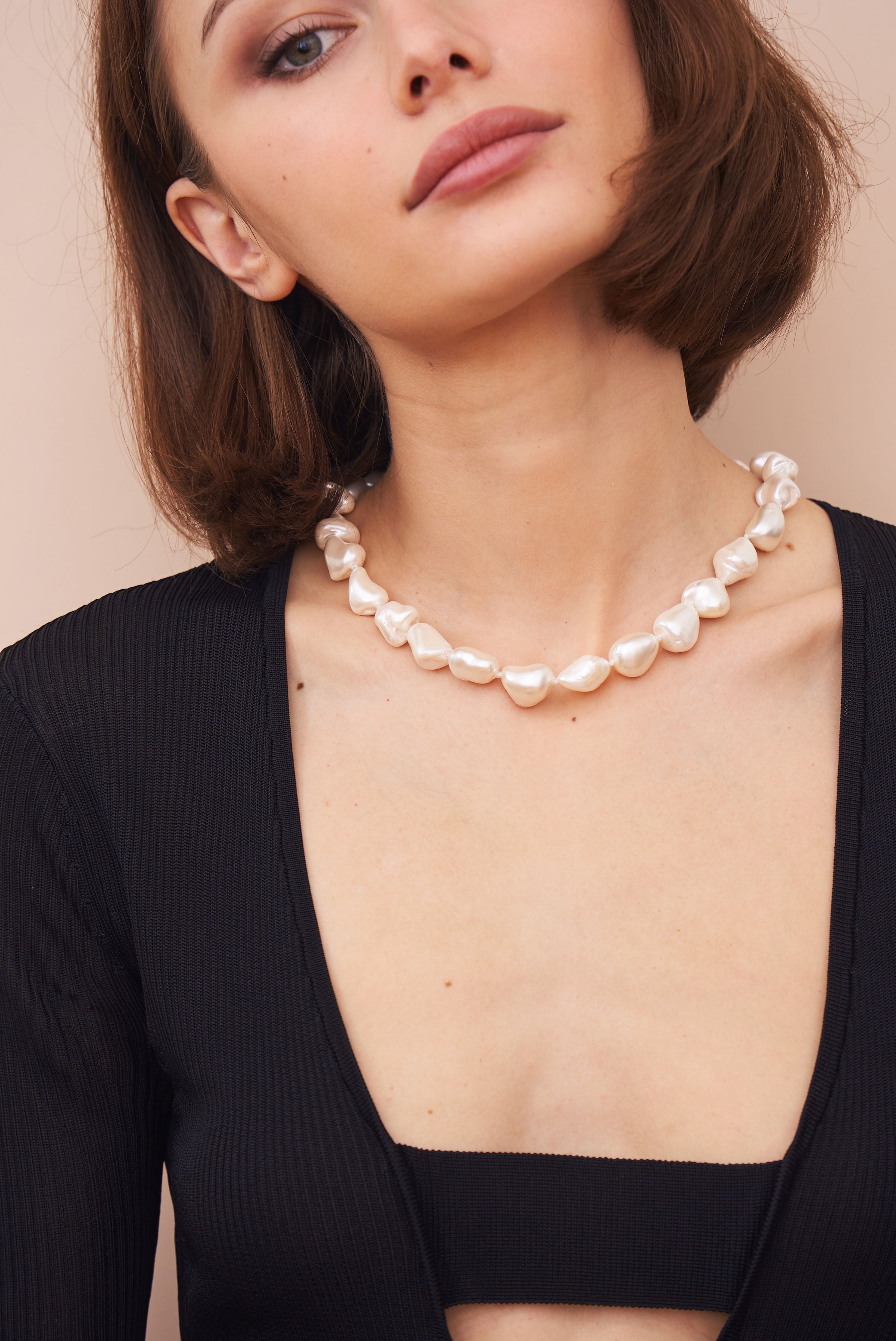 Vintage Baroque Pearl Necklace