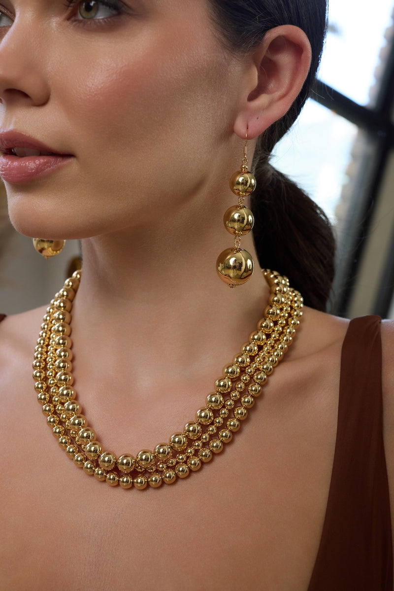 Golden Bead Necklace