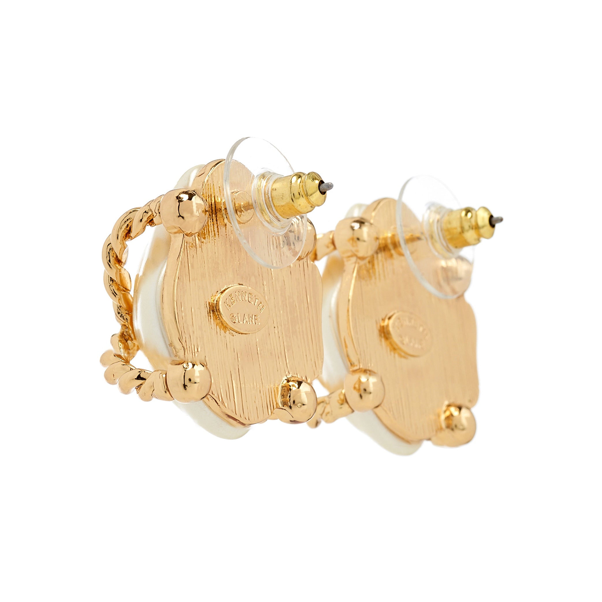 "X" Nugget Pierced Earrings