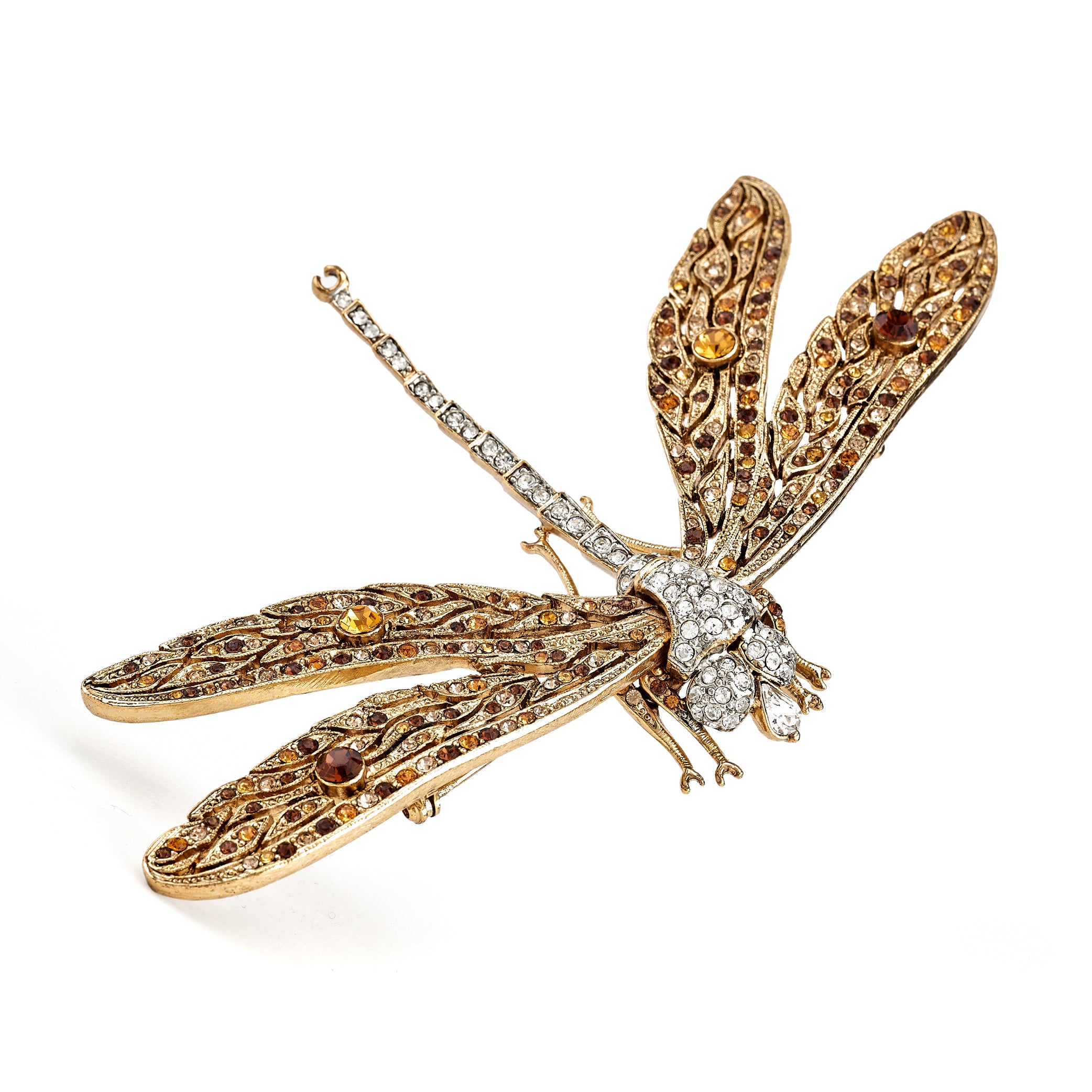 Topaz Dragonfly Pin