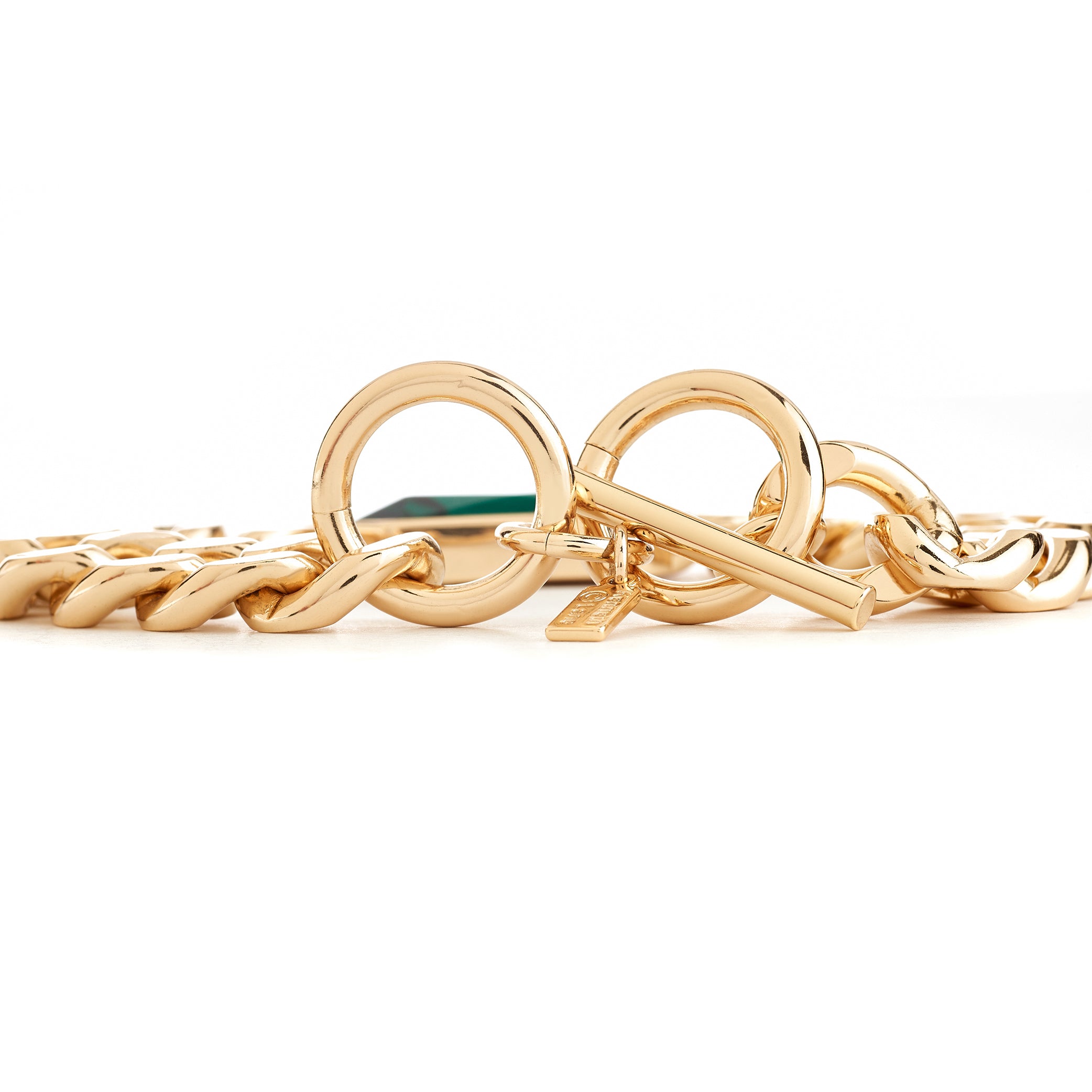 Emerald Octagon Chain Bracelet