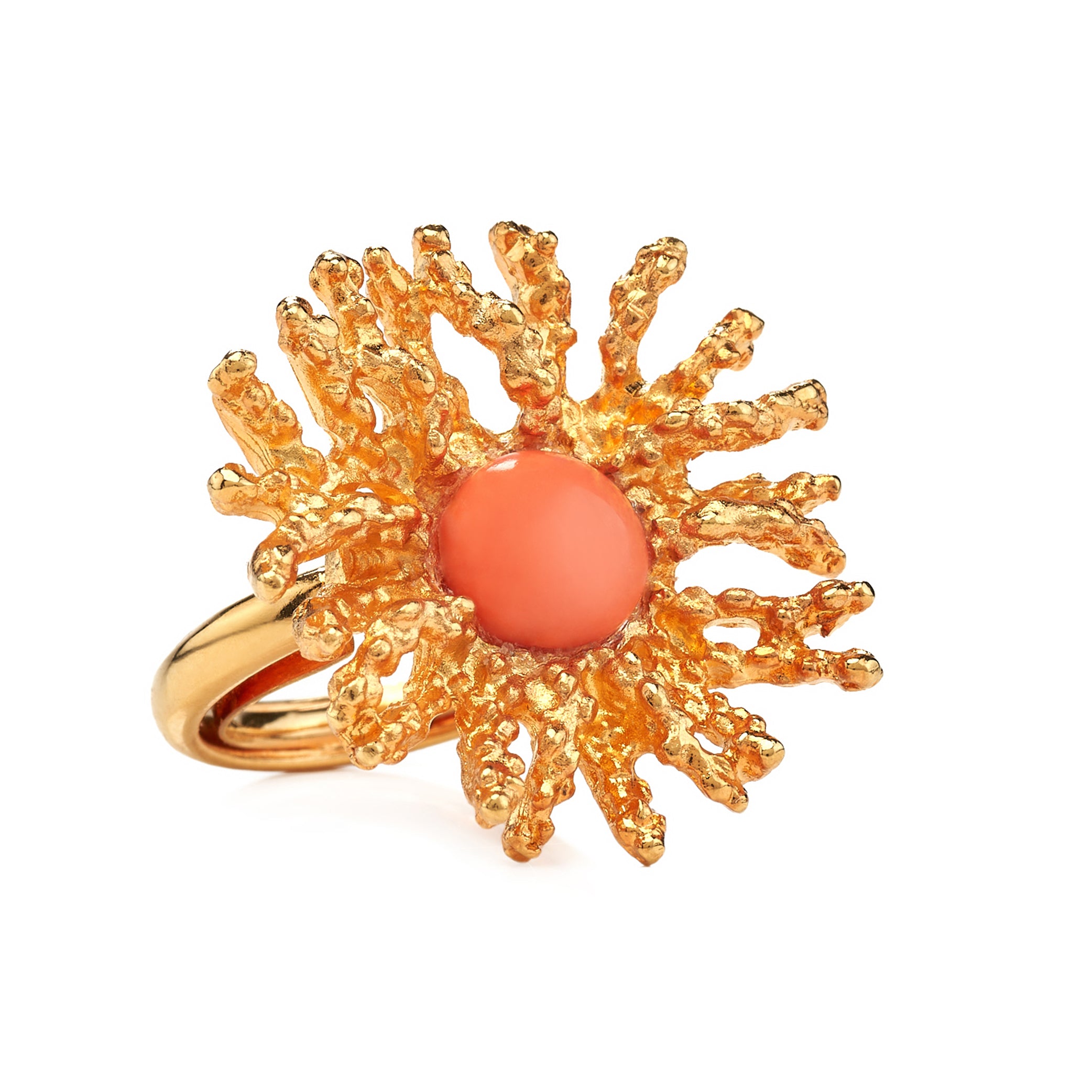 Coral Reef Ring - Gold Coral