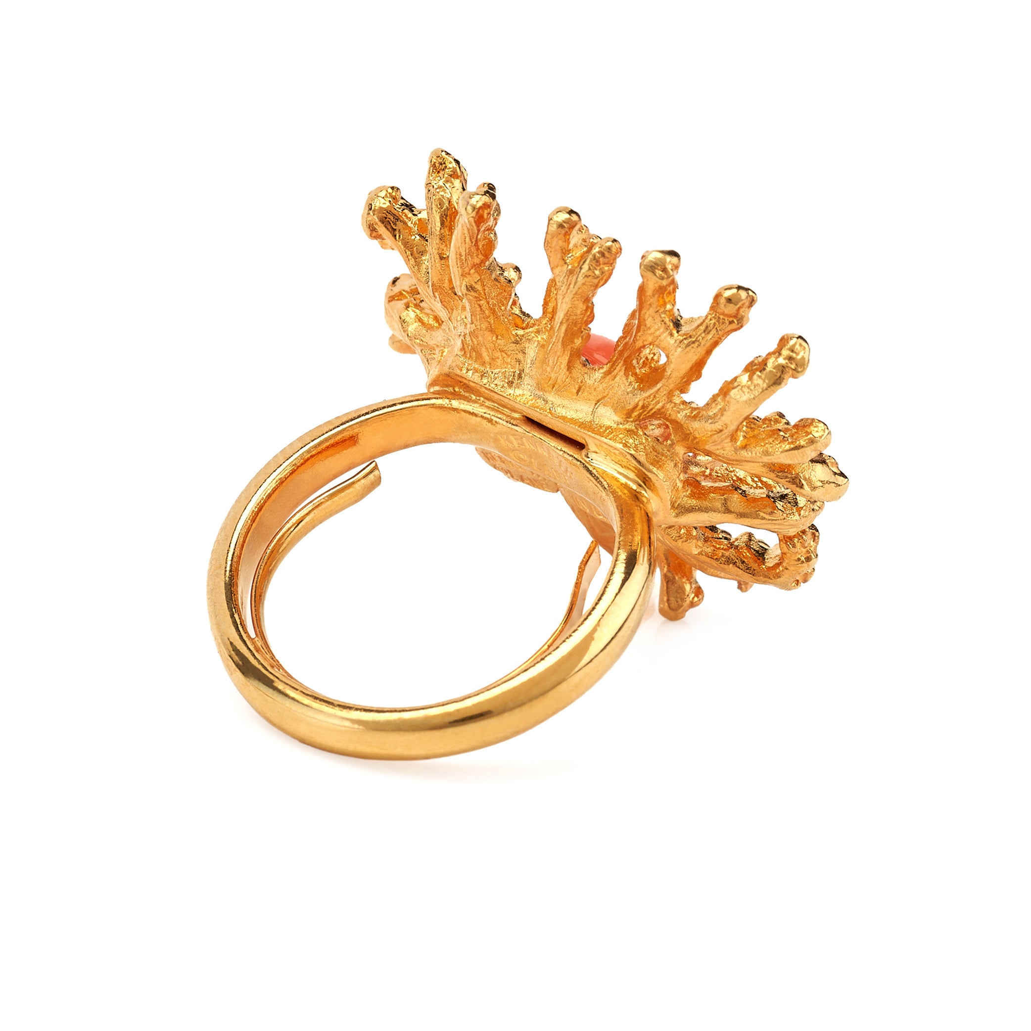 Coral Reef Ring - Gold Coral