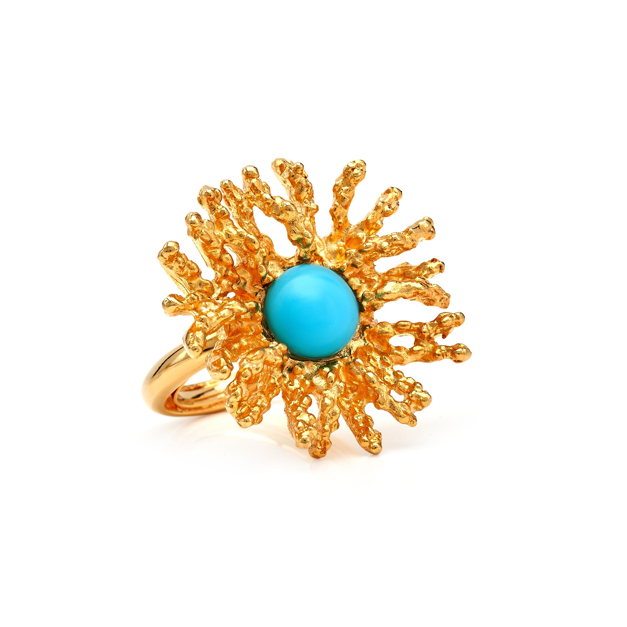 Coral Reef Ring - Turquoise Center