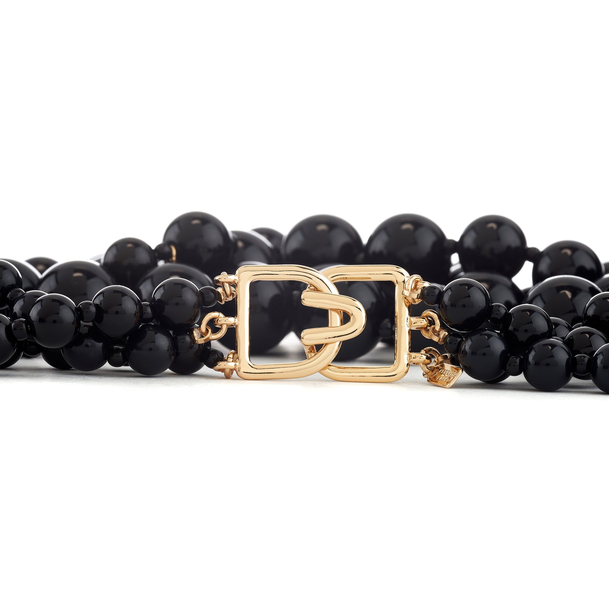Black Cluster Drops Necklace