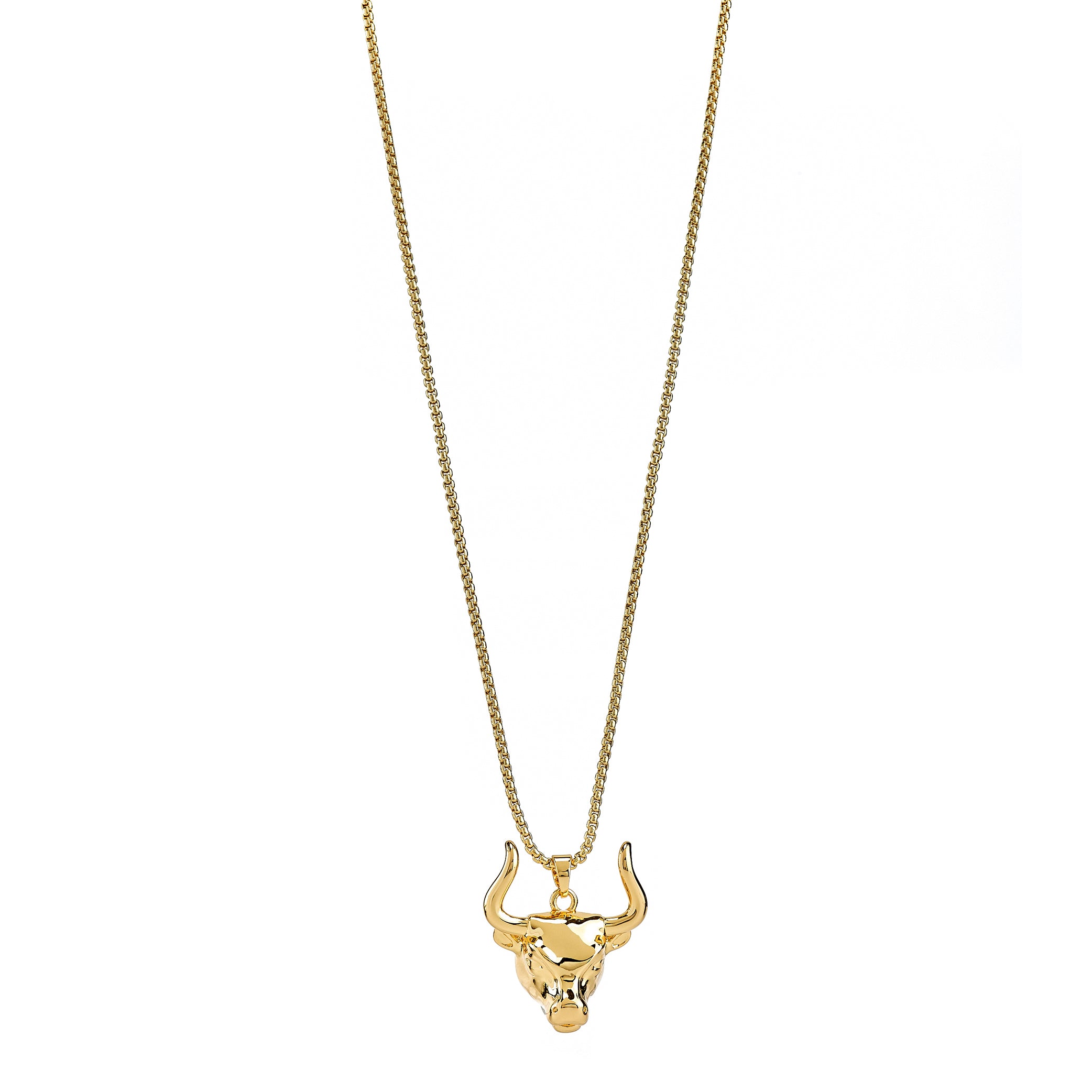Bull Head Pendant Necklace