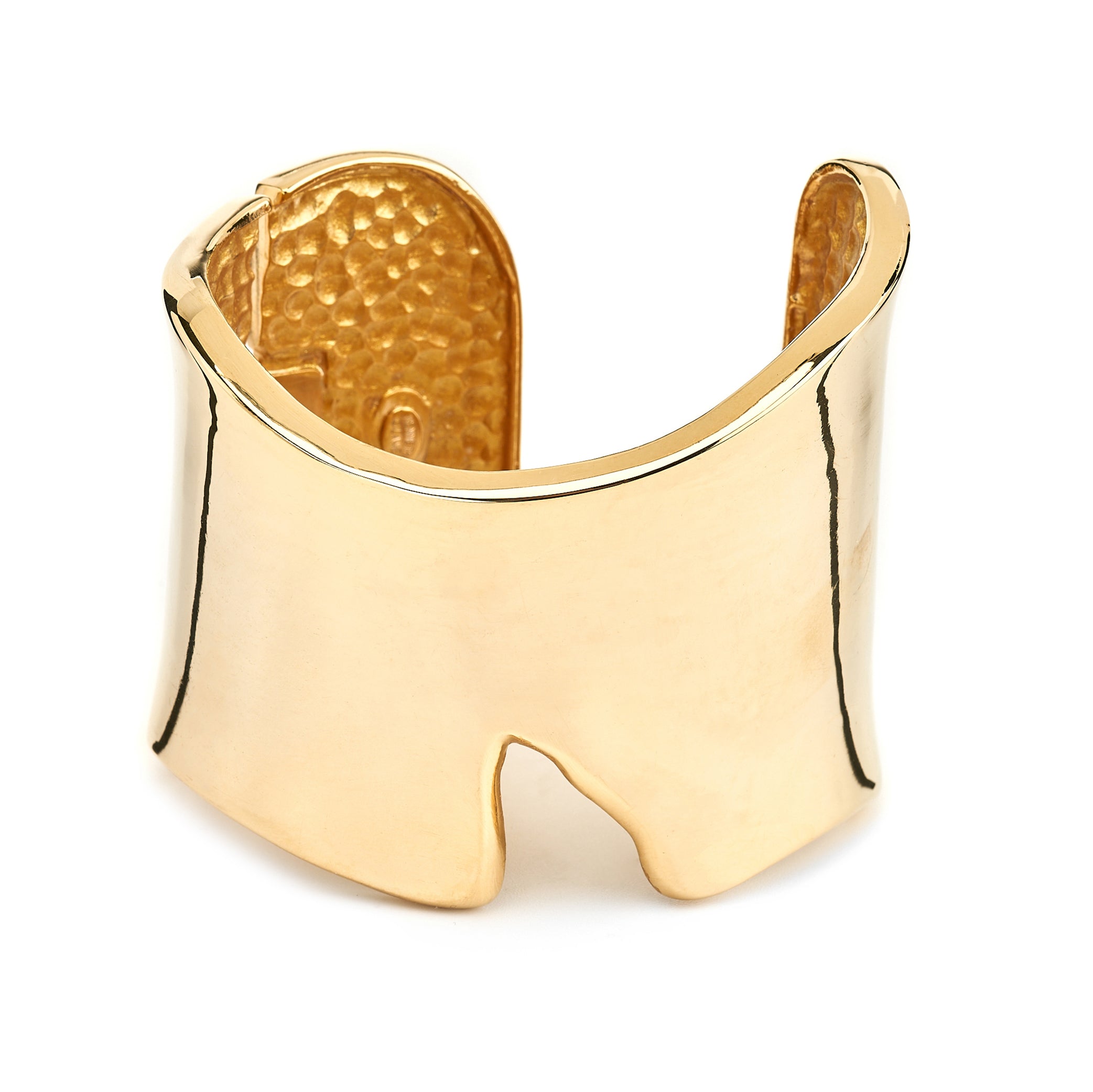 Polished Gold “V” Cuff Bracelet