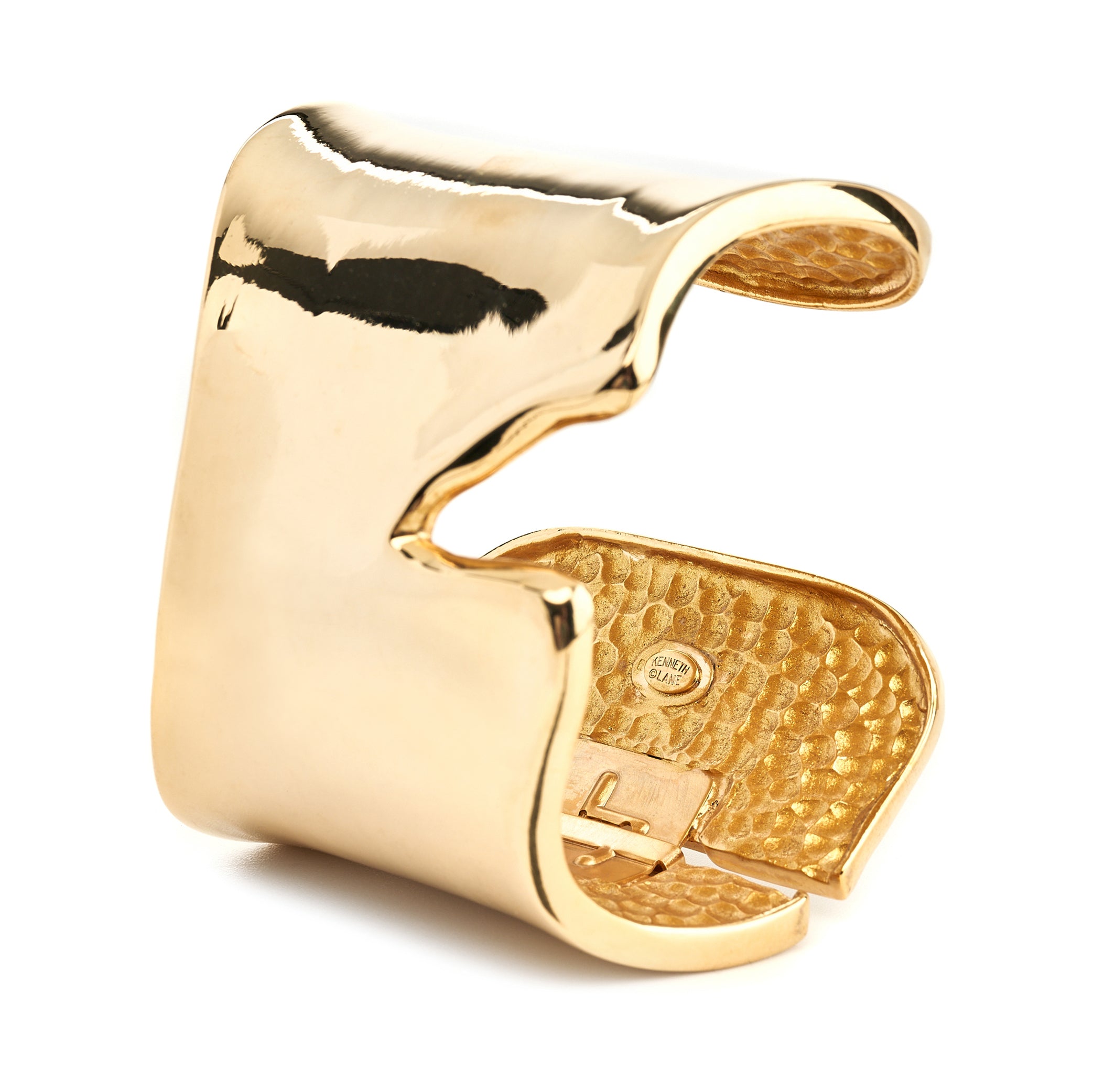 Polished Gold “V” Cuff Bracelet