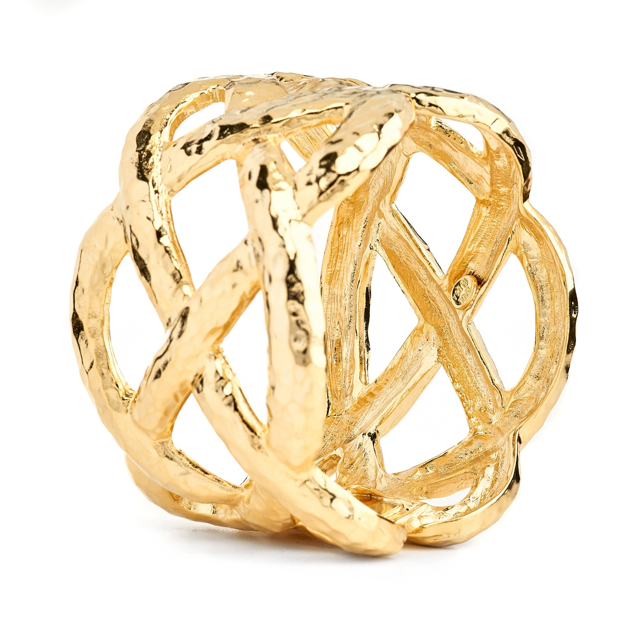 Gold Crisscross Cuff Bracelet