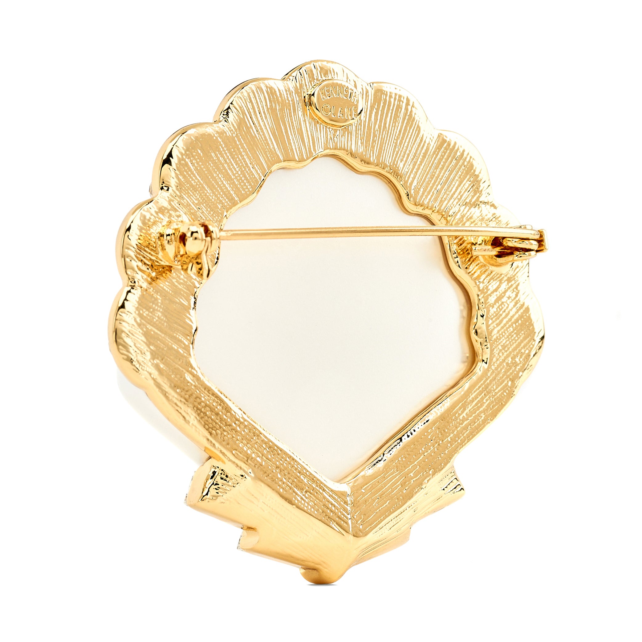 Pearl Scallop Shell Pin