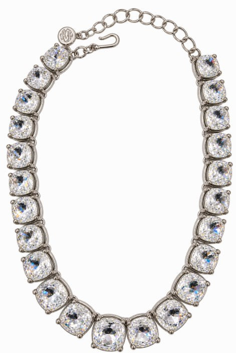 Crystal Graduated Stone Headlight Necklace