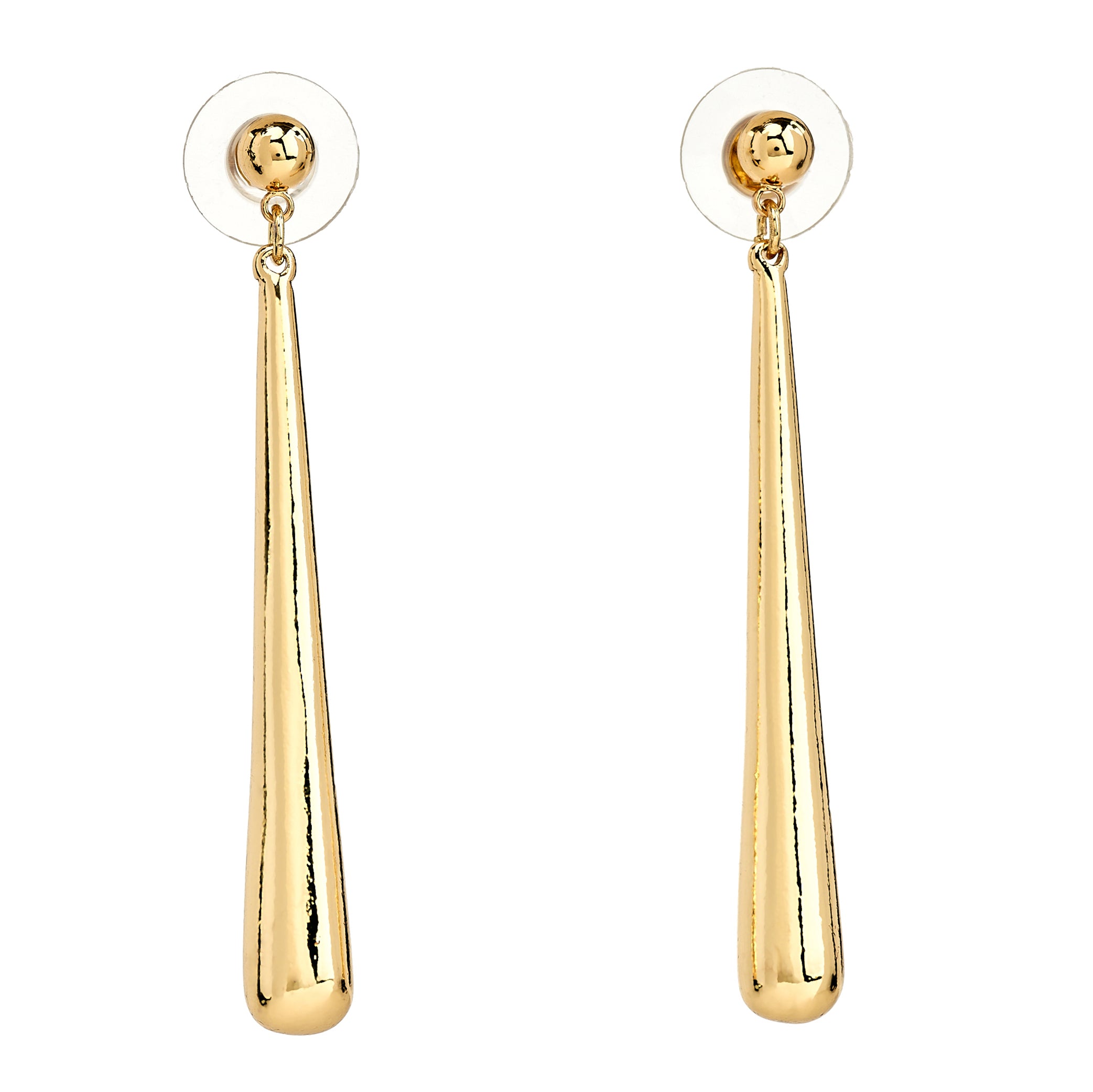 Gold Bat-Shape Drop Earring