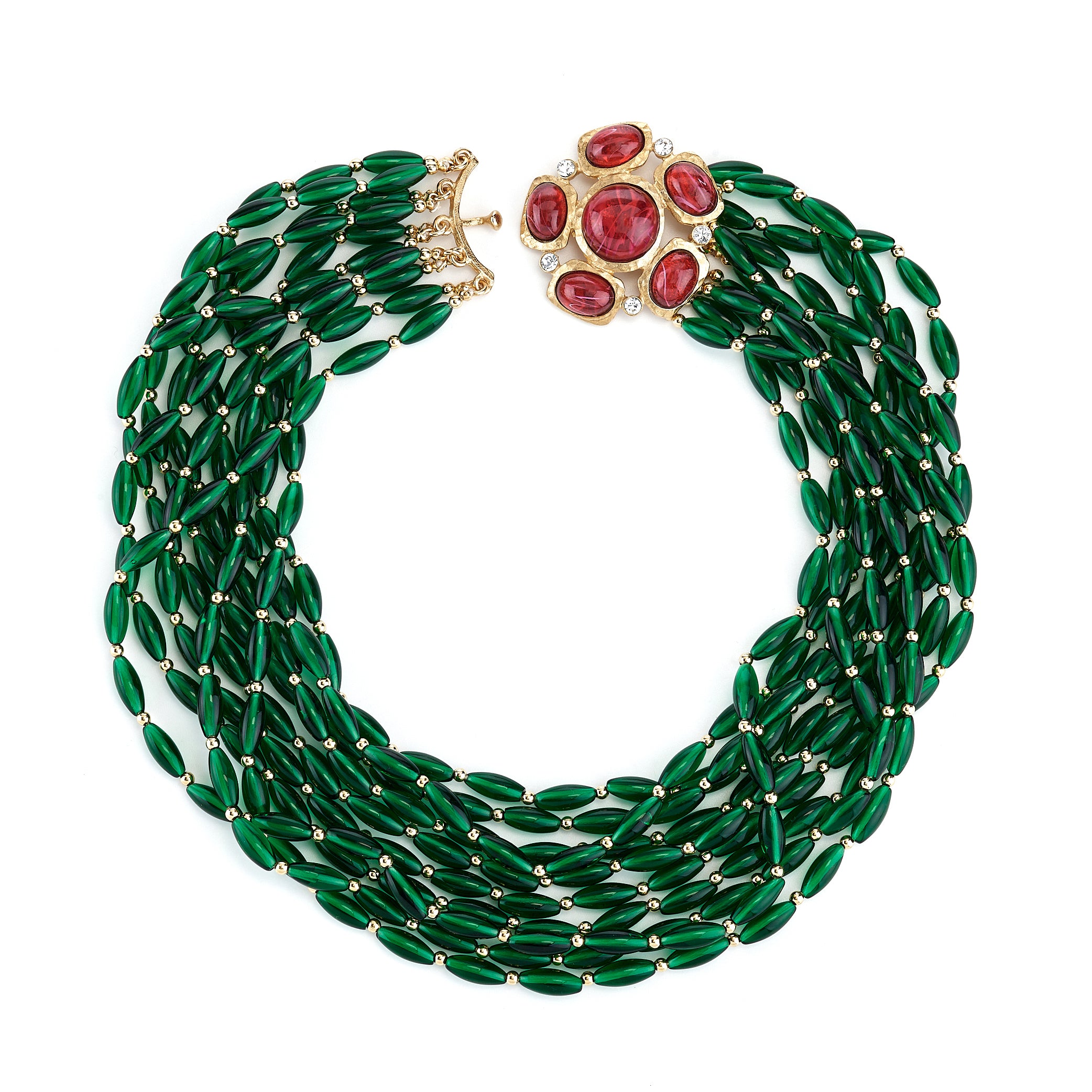 Emerald Bead Necklace