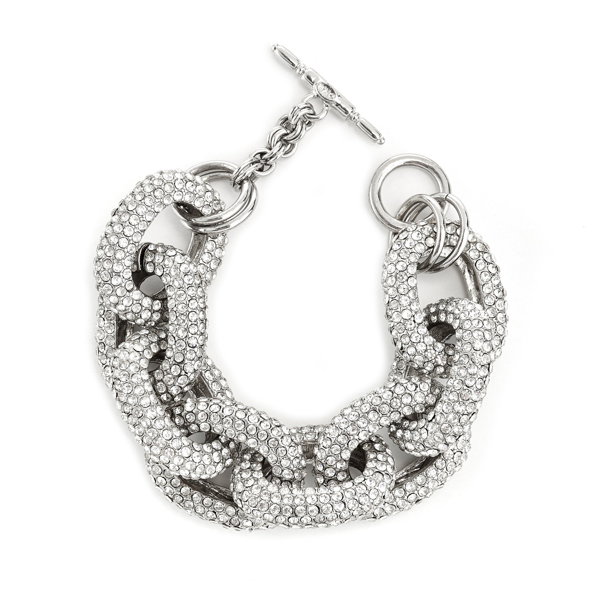 Rhinestone Link Bracelet